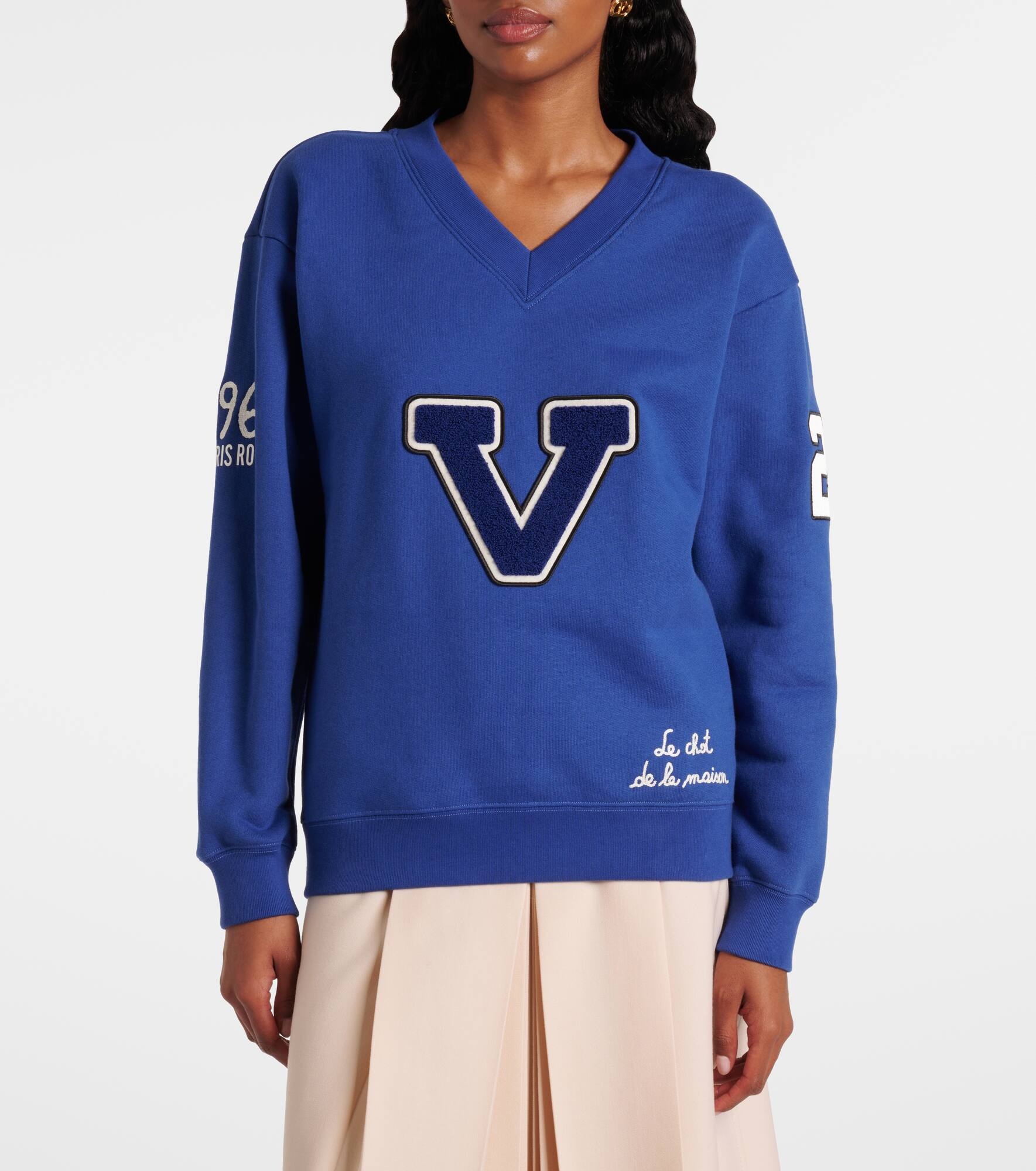 Embroidered cotton jersey sweatshirt - 6