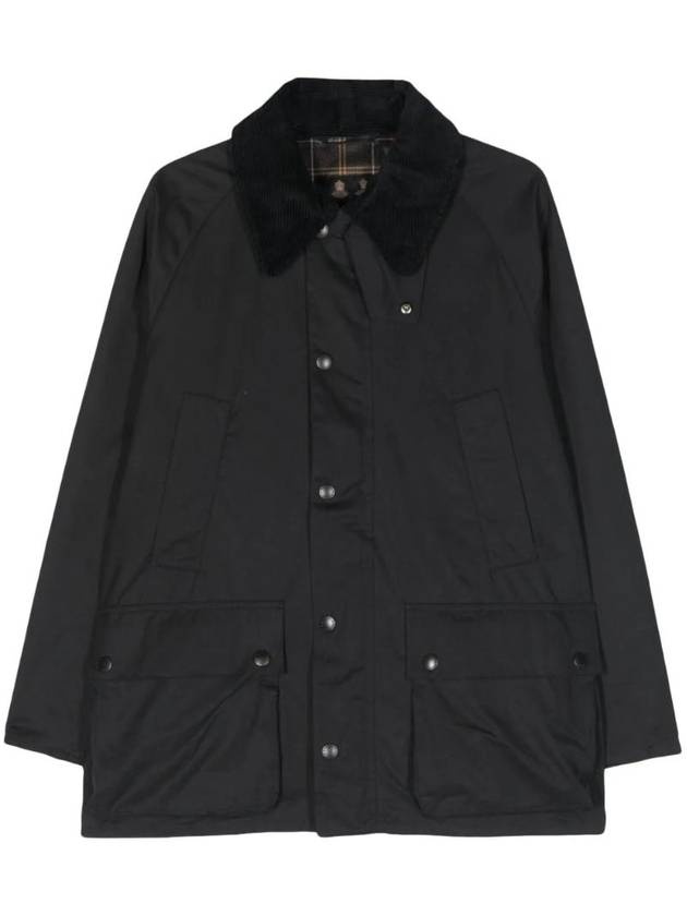 OS Pitched Bedale Casual Non-Wax Jacket Black - 1