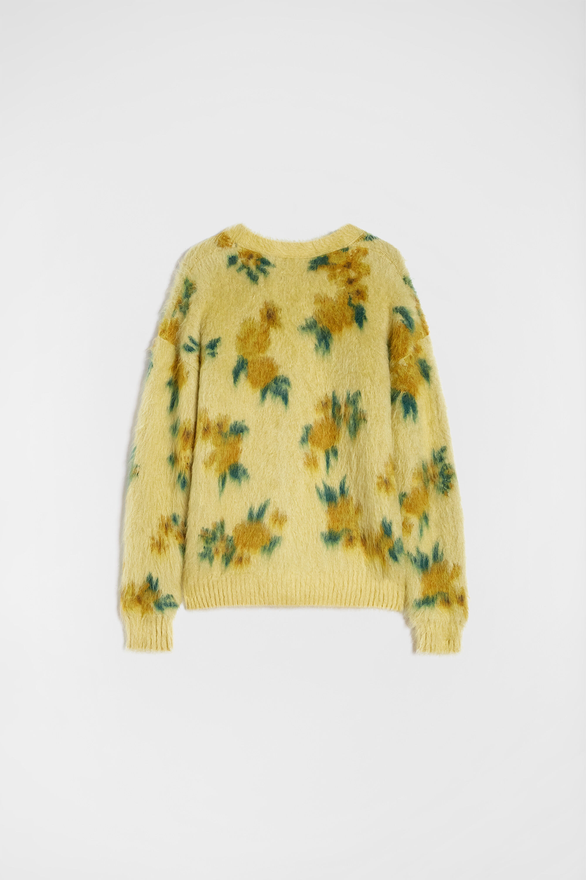 Wool Blend V-Neck Cardigan - 6
