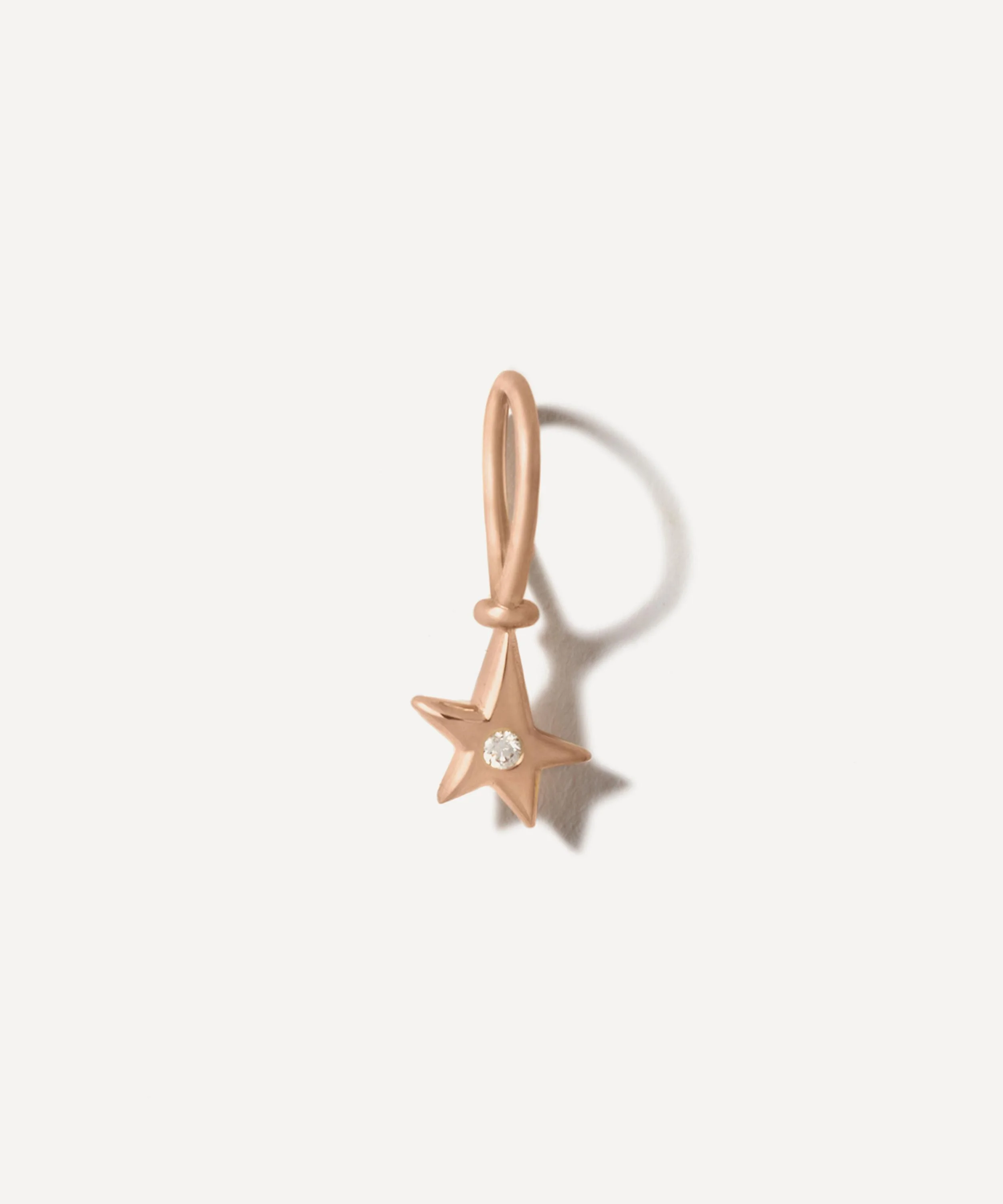 14ct Rose Gold Itty Bitty Star Charm - 1