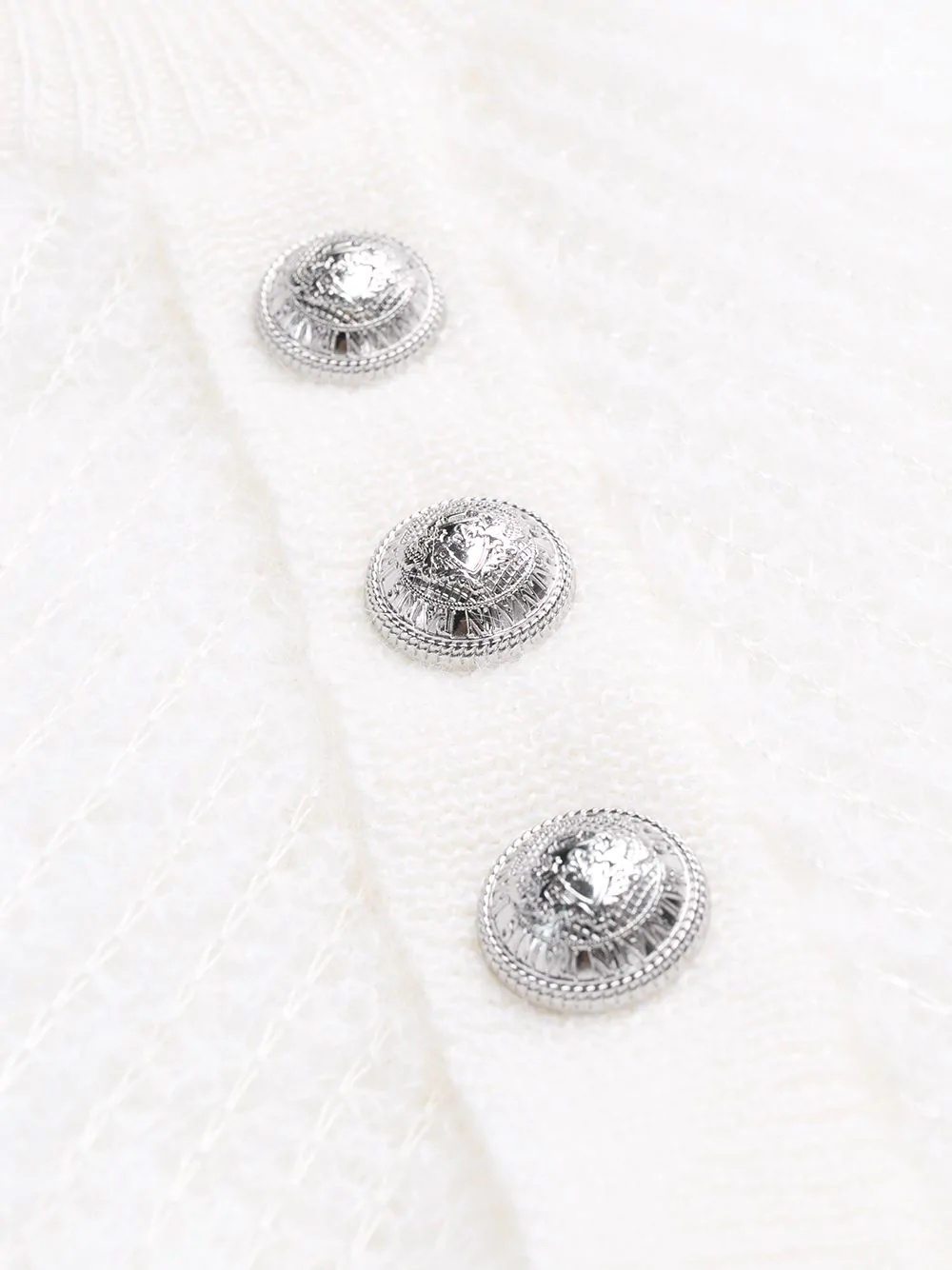 decorative button detail jumper - 6