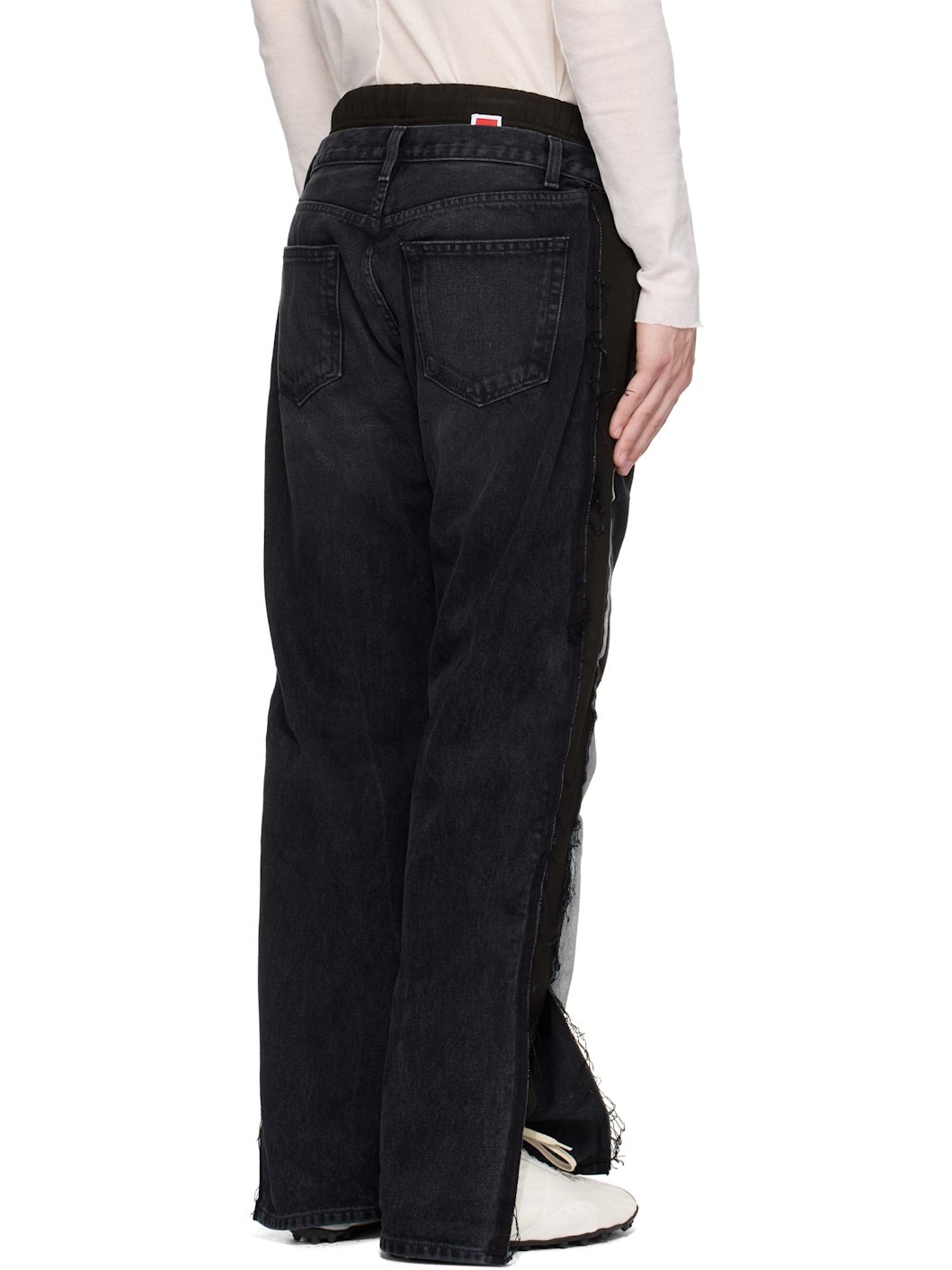 Black & Gray Father Agency Fara-C Jeans - 3