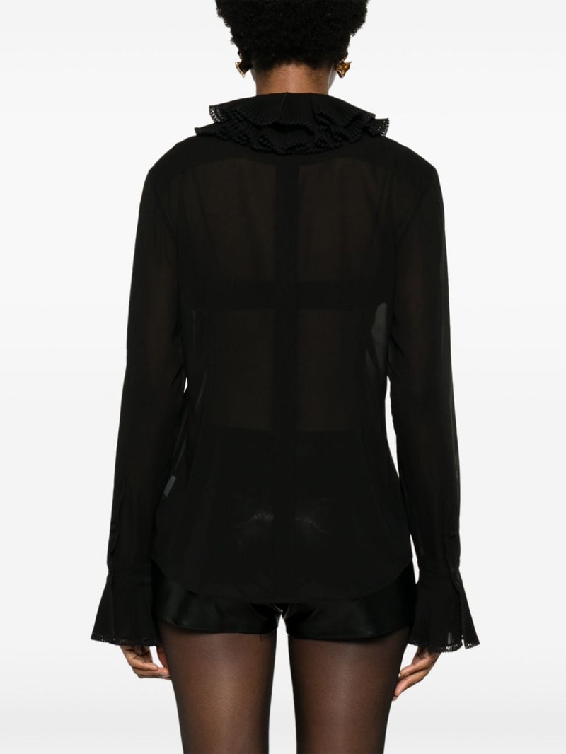 ruffled-collar chiffon blouse 4