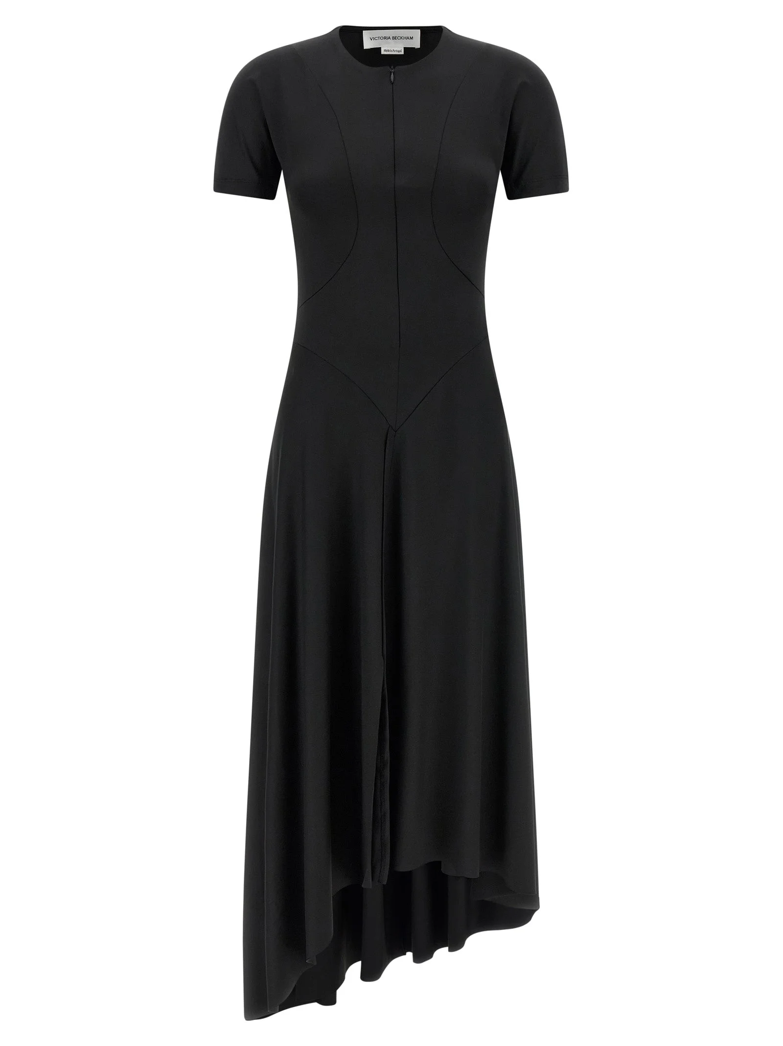 Zipped Front Dresses Black - 1