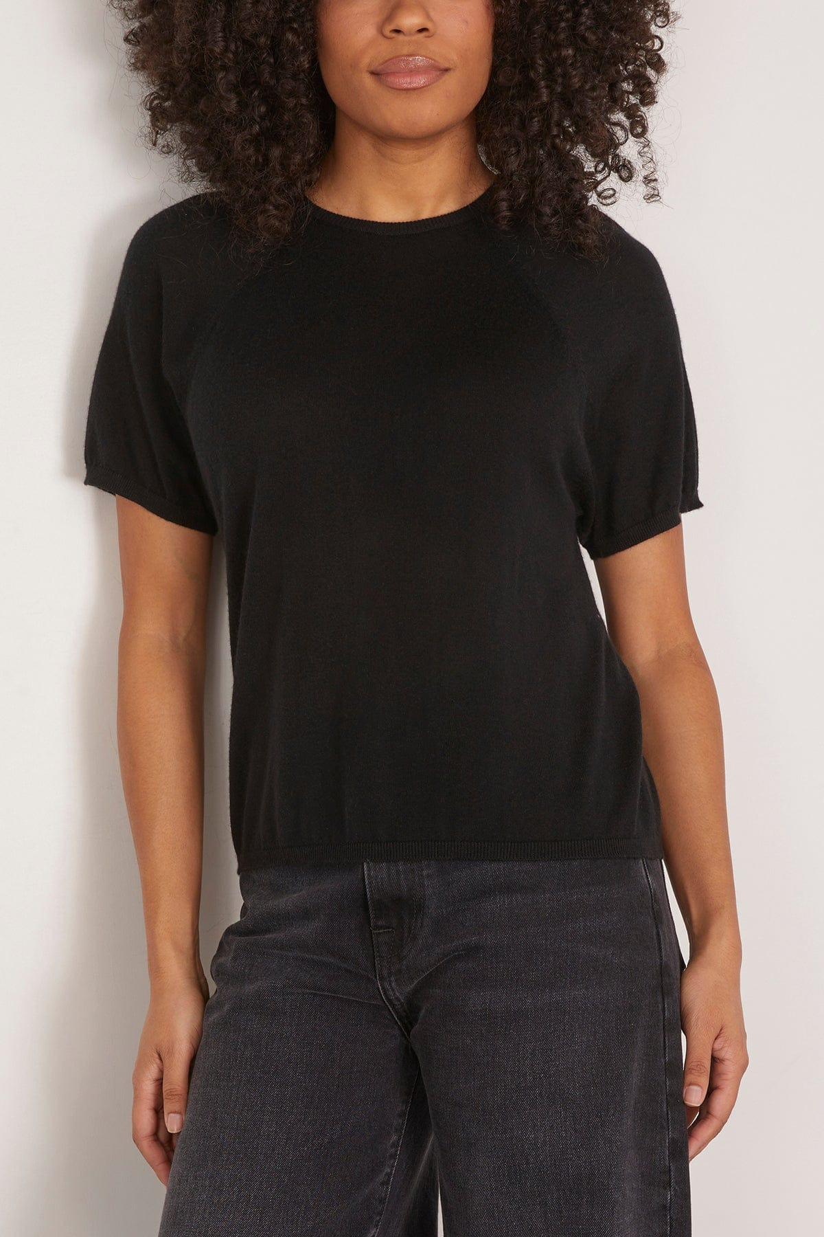 The Lee Classic Cashmere Tee in Black - 3