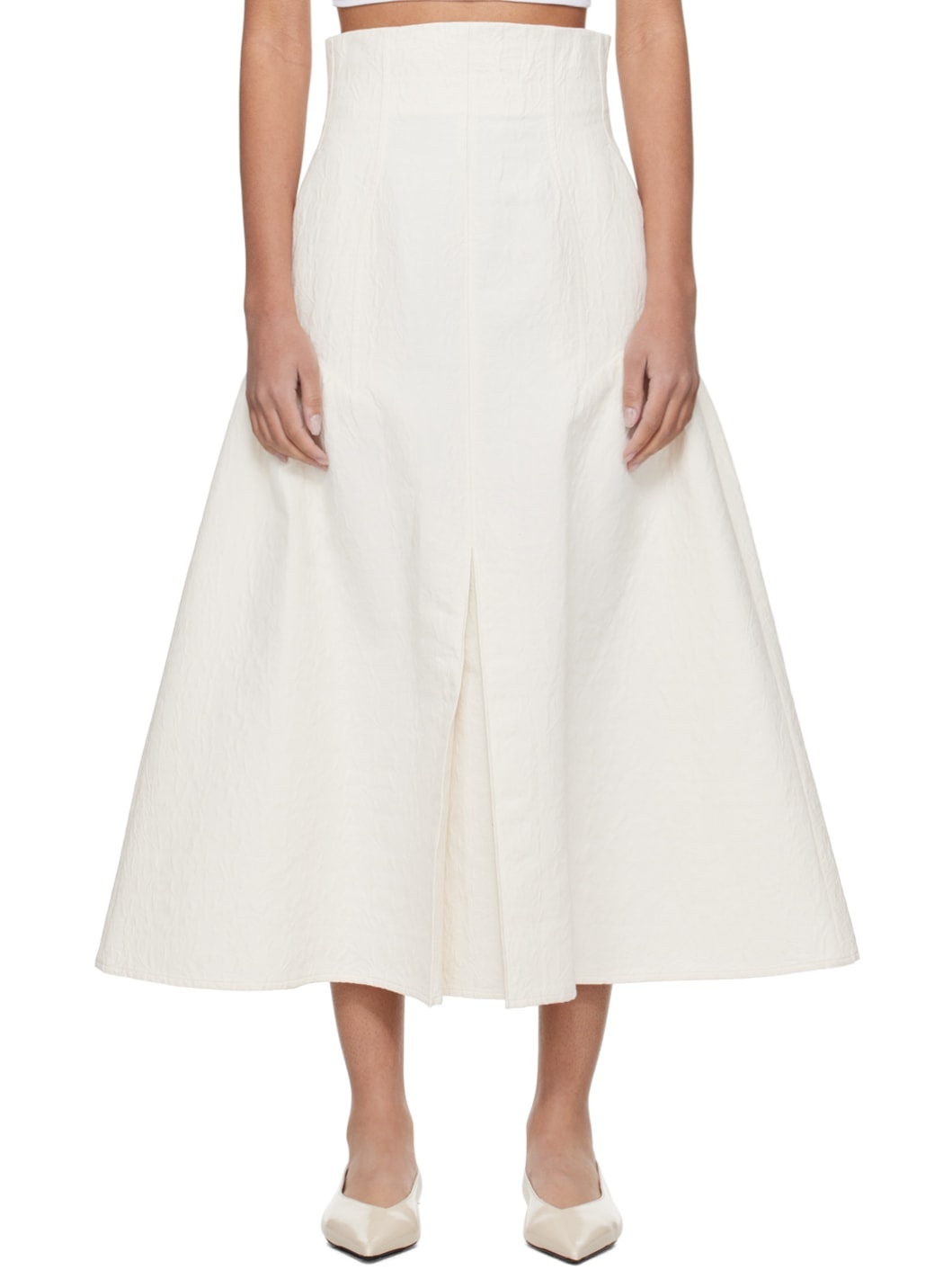 Off-White Box Pleat Maxi Skirt - 1