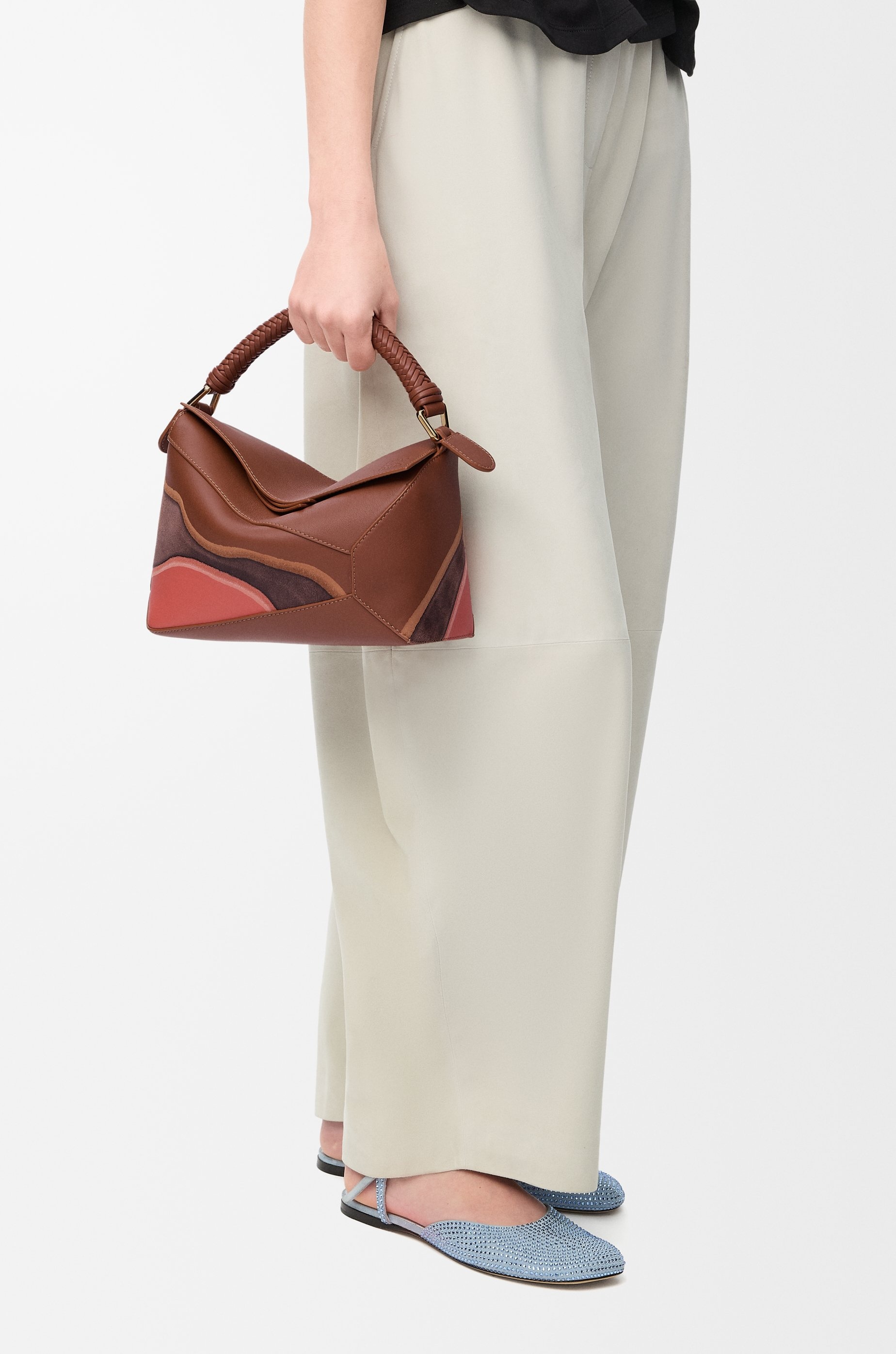 Small Puzzle Edge bag in nappa calfskin - 3