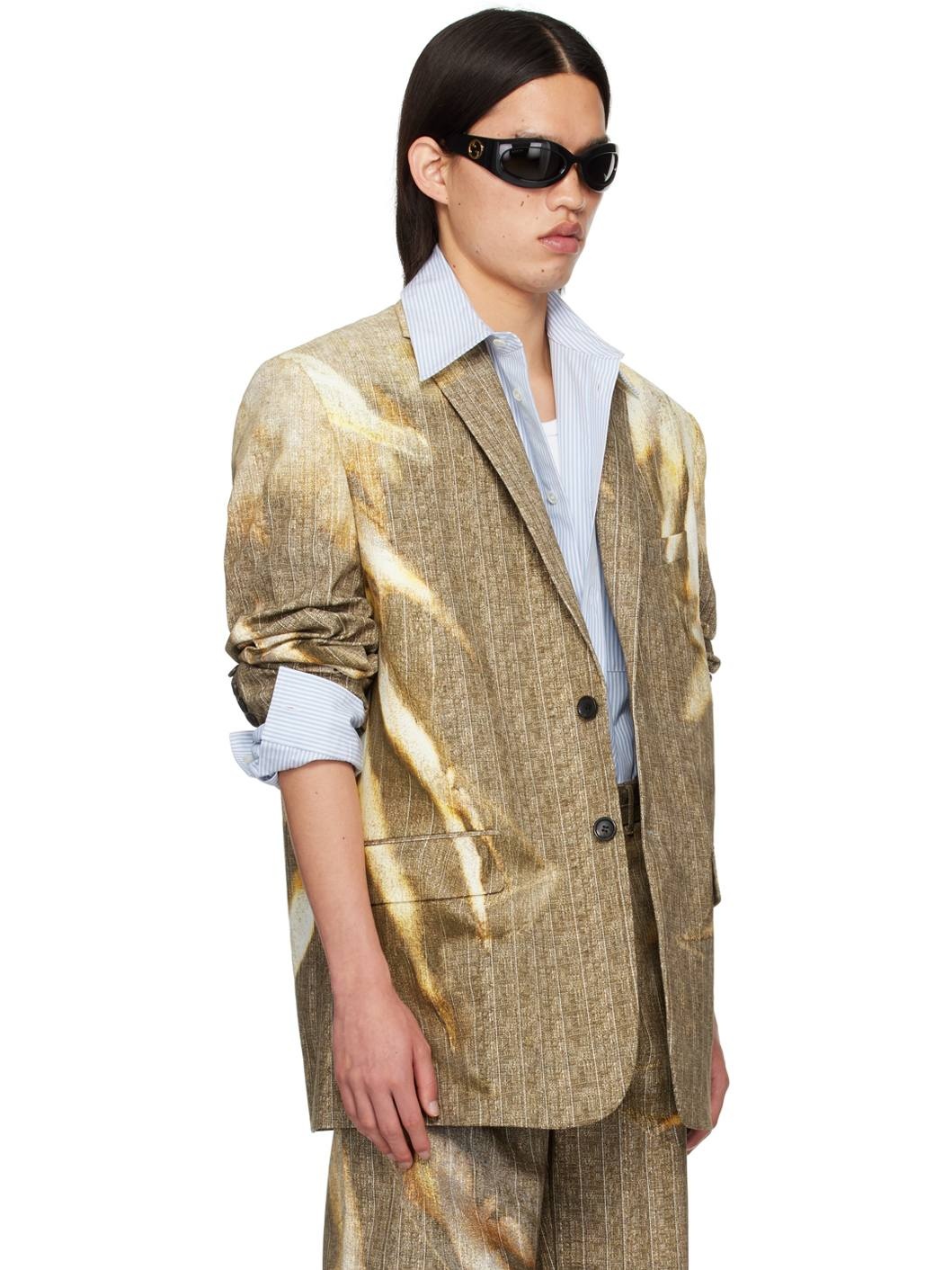 Beige Sun Bleached Blazer - 2