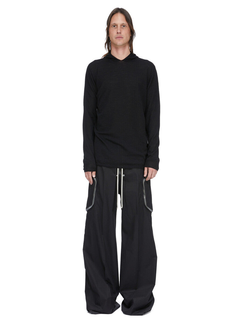 Rick Owens black hoodie outlook