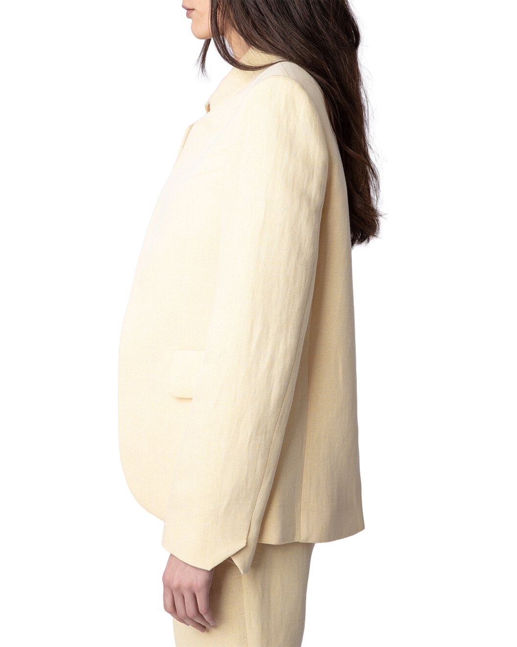 Zadig & Voltaire Very Lin Lurex Linen-Blend Blazer - 3