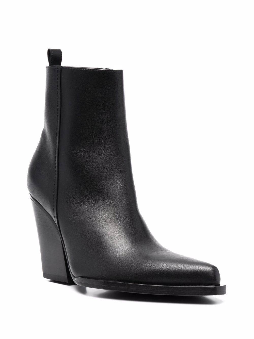 pointed leather boots - 2