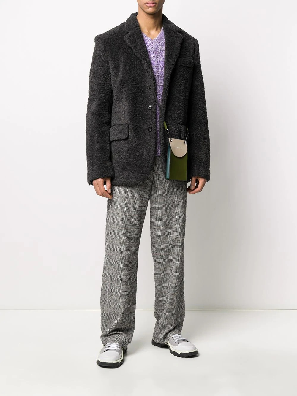 shearling soft touch blazer - 2