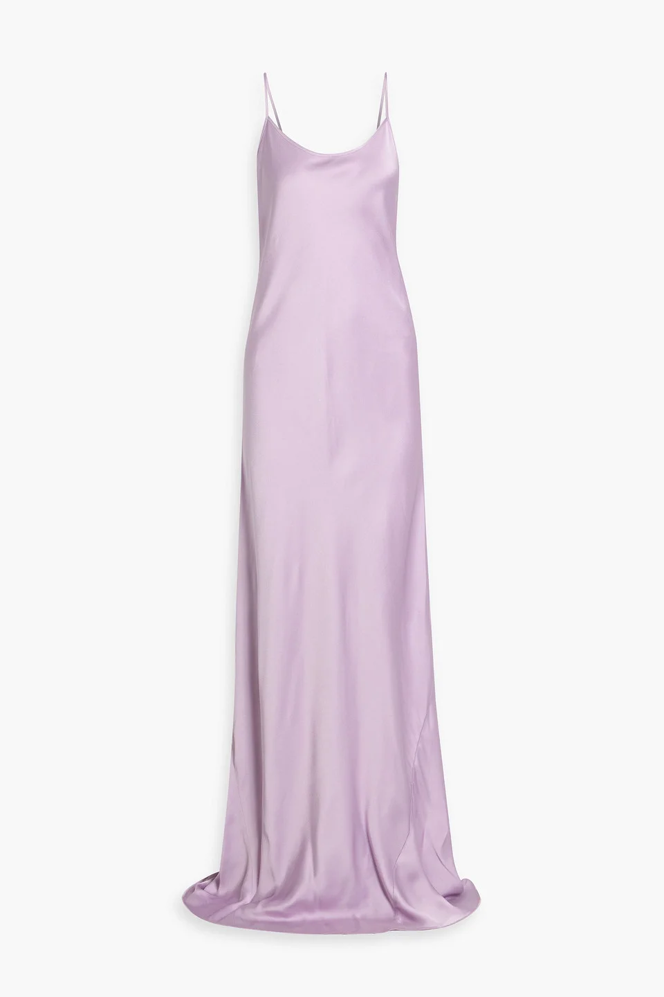 Cutout satin-crepe gown - 1