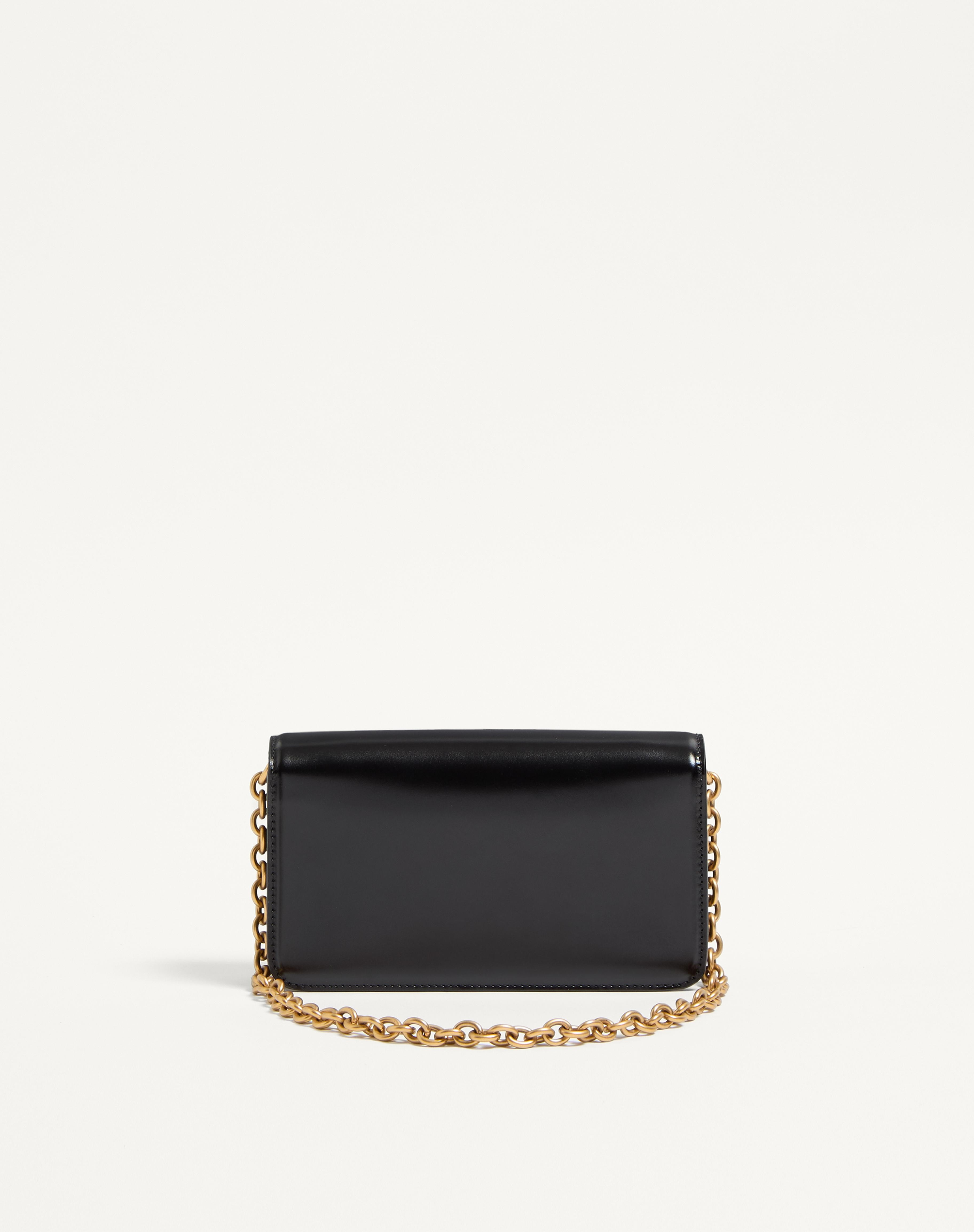 VALENTINO GARAVANI VAIN CLUTCH BAG IN SHINY CALFSKIN - 5
