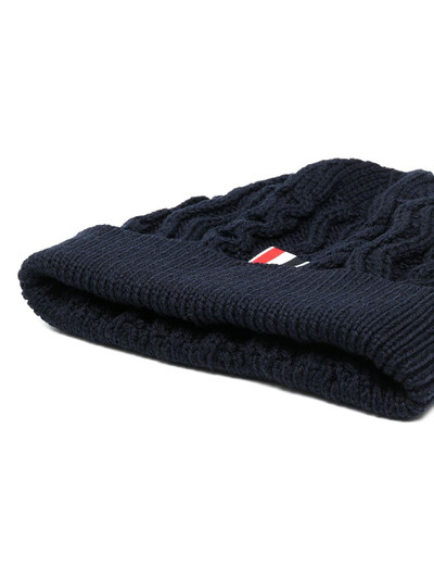 Thom Browne Aran cable-knit merino beanie outlook