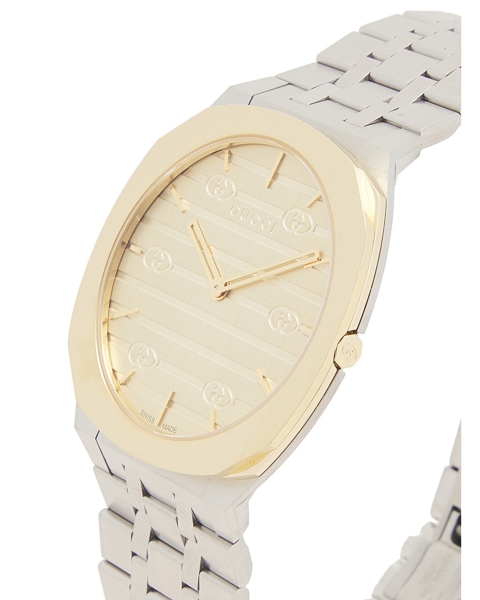 GG Golden Brass Dial Watch - 3