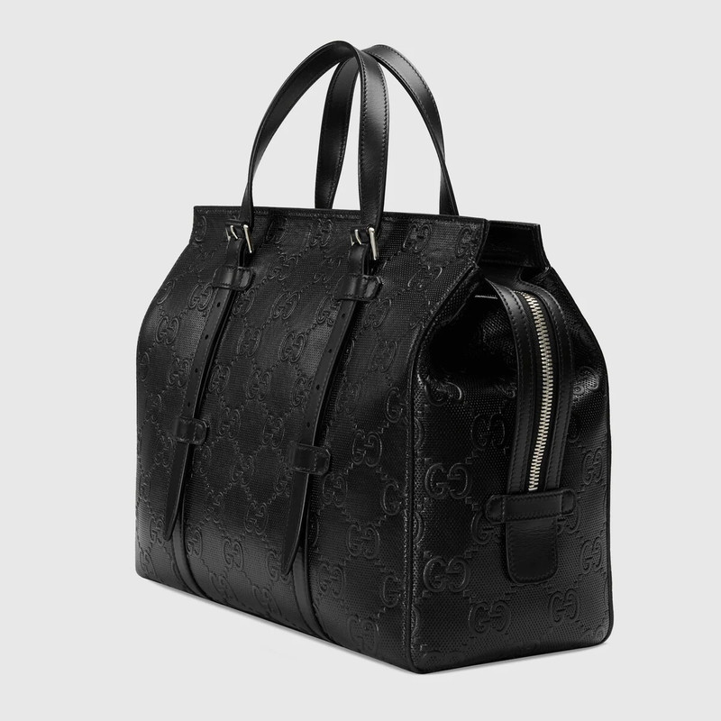 GUCCI GG embossed tote bag outlook