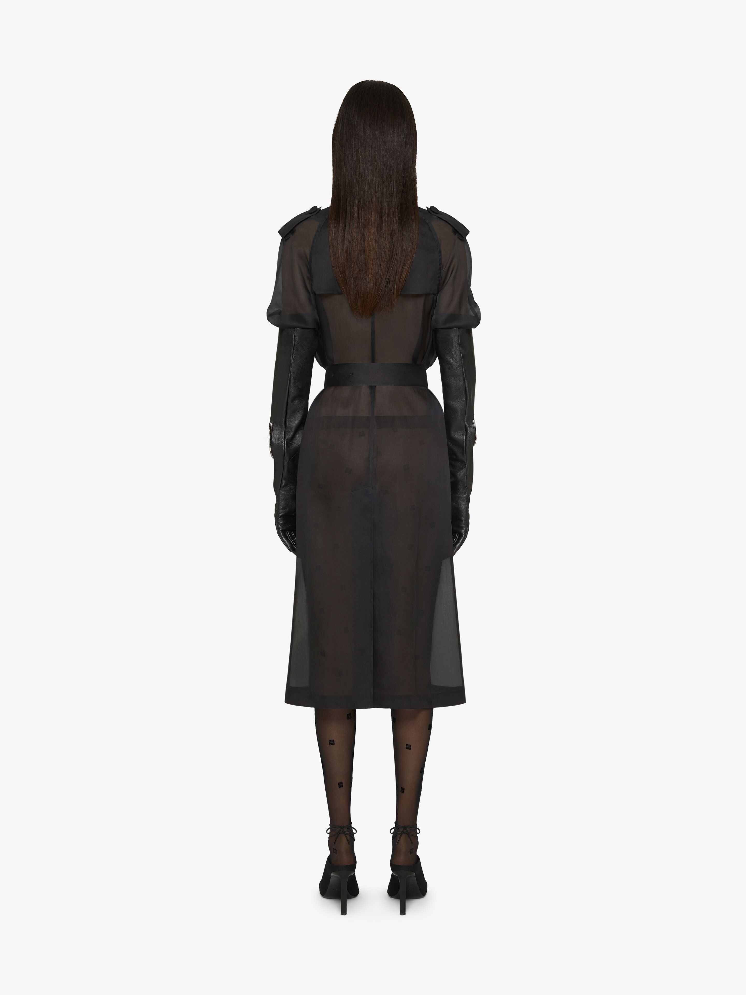 OVERSIZED TRENCH IN ORGANZA - 4