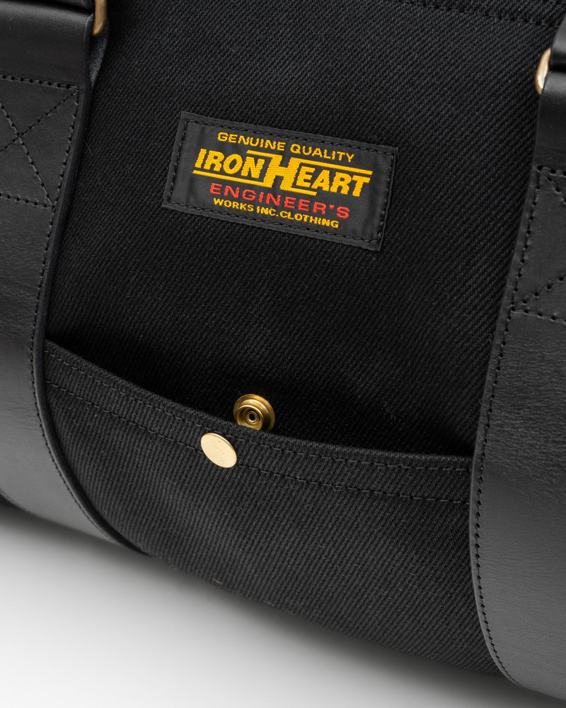 IHE-50-BLK 21OZ DENIM DUFFLE BAG - SUPERBLACK 10