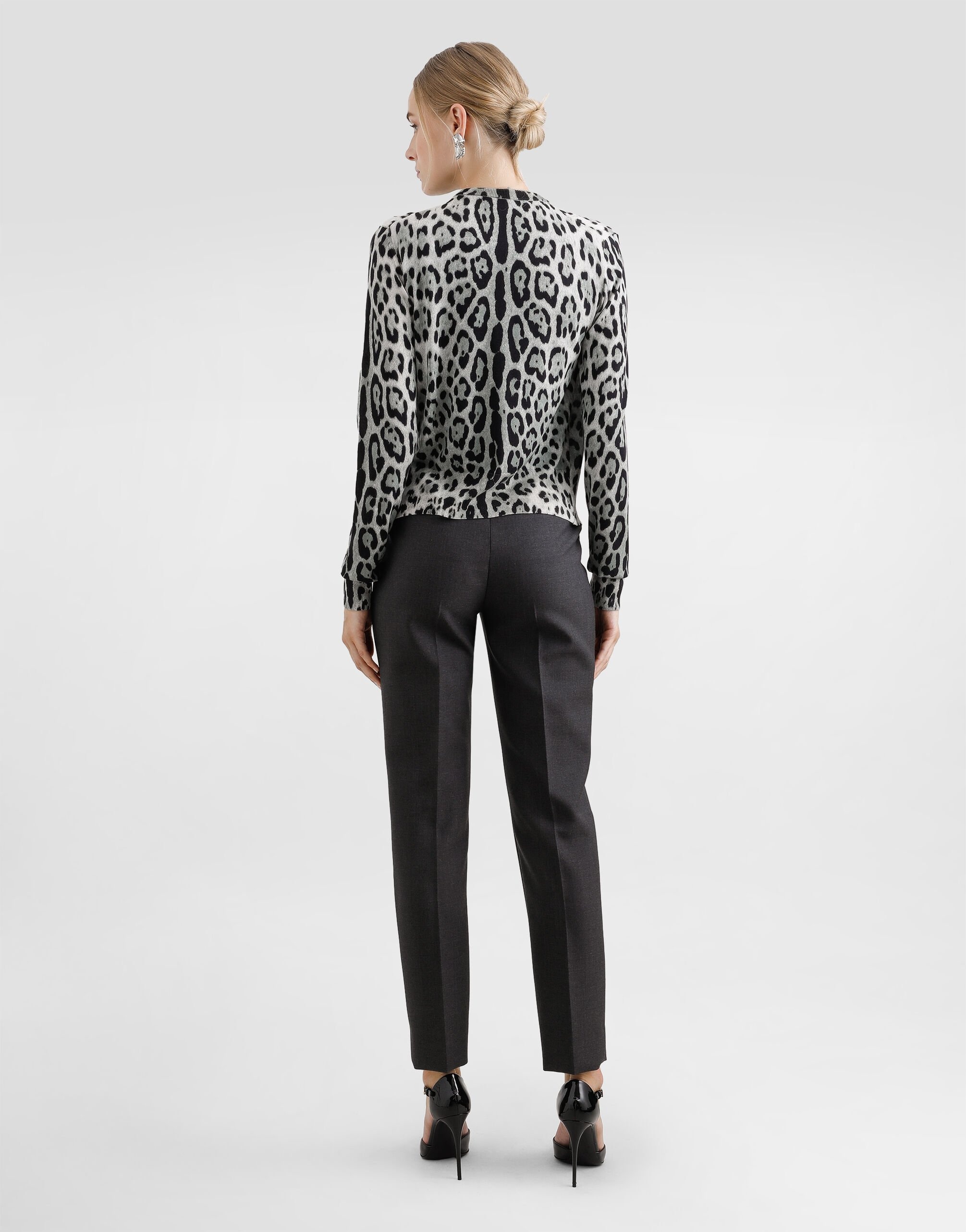 Leopard-print silk cardigan - 3