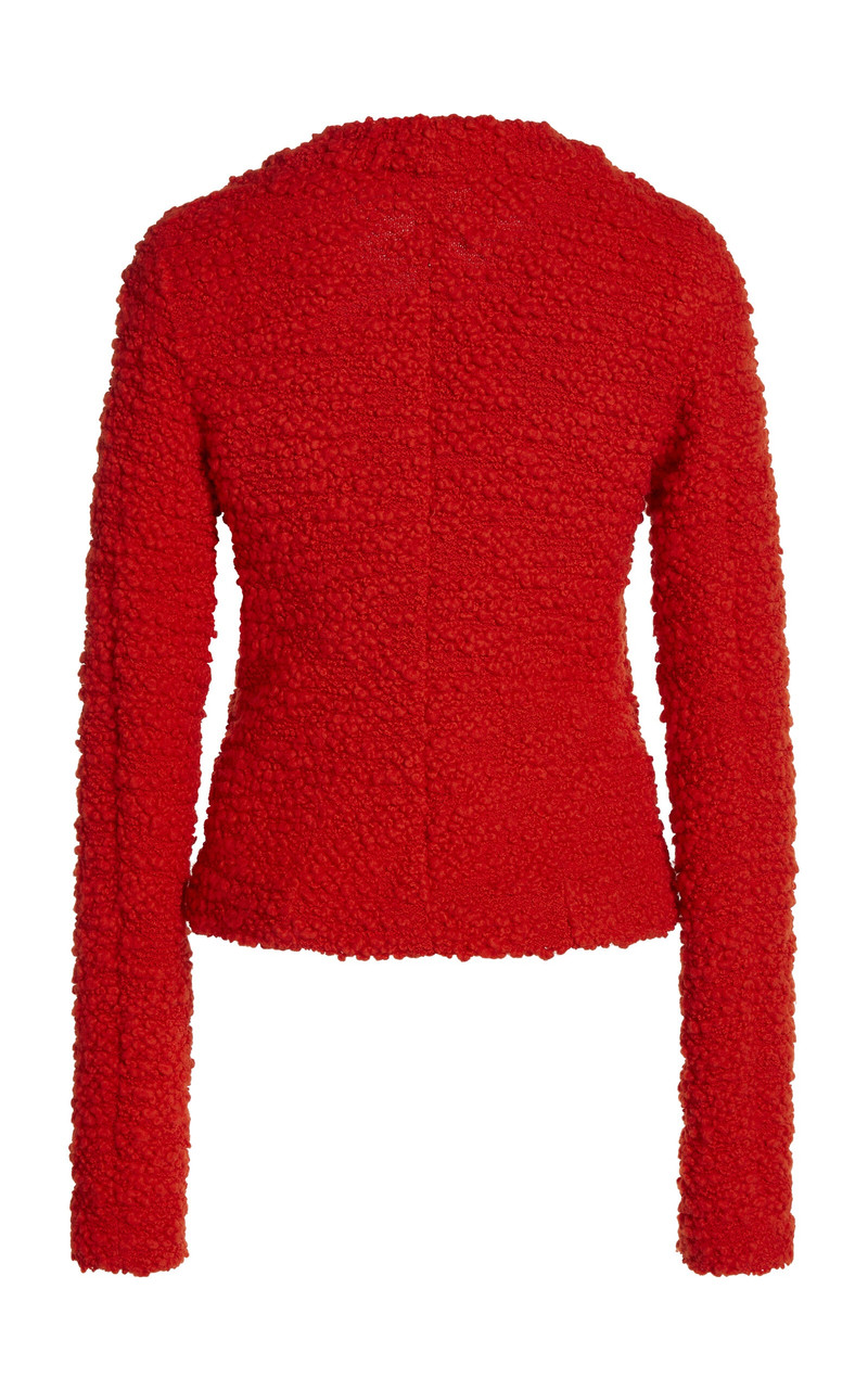 Textured Bouclé Jacket coral 3