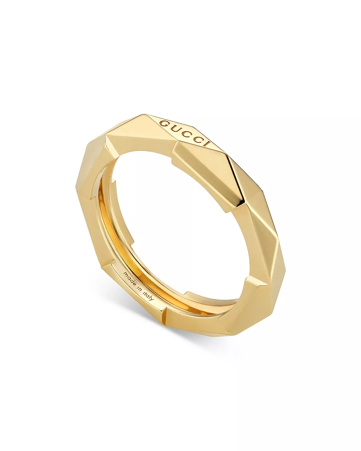 18K Yellow Gold Link To Love Stud Ring - 1