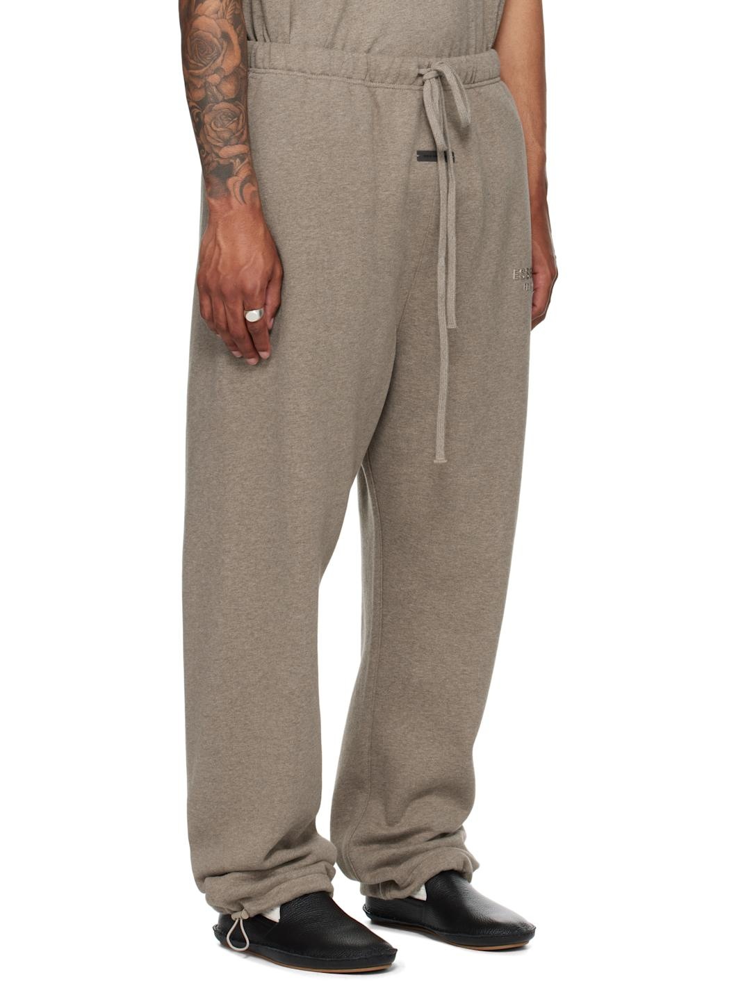 Brown Relaxed Fleece Sweatpants - 2