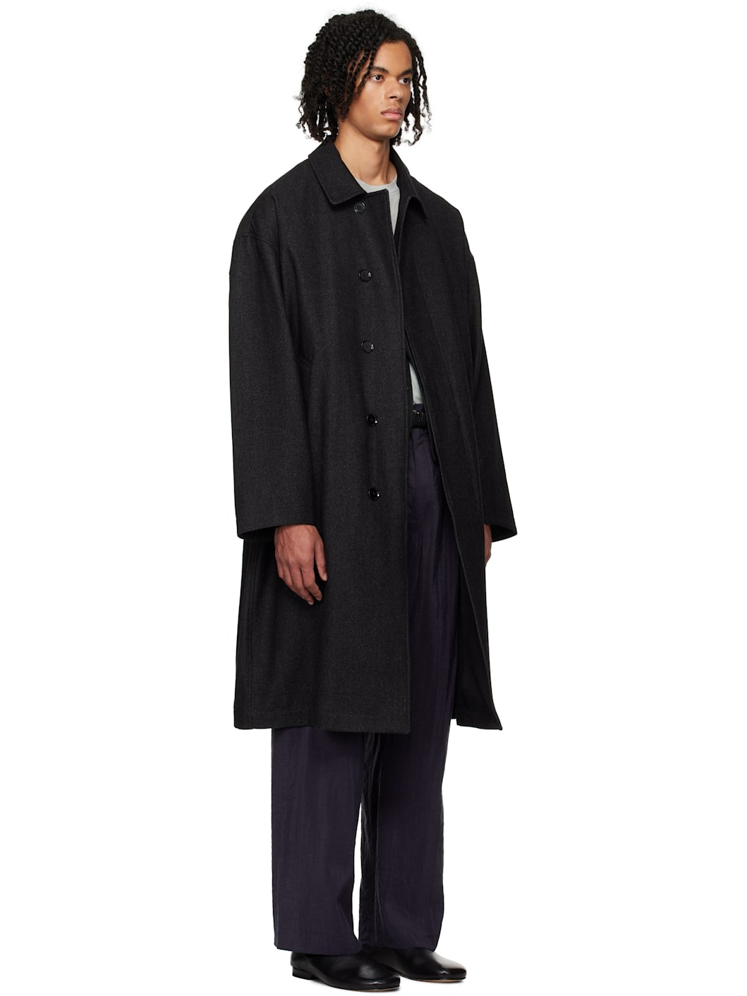 Gray Boxy Coat - 2
