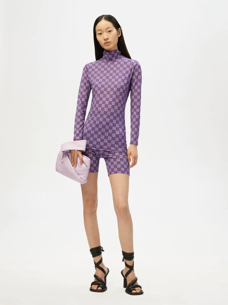 MONOGRAM FITTED TURTLENECK - 2
