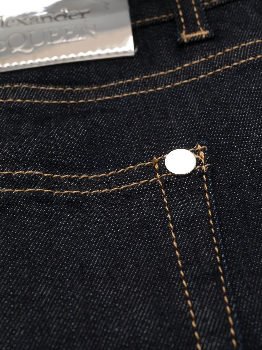 straight-leg denim trousers - 7
