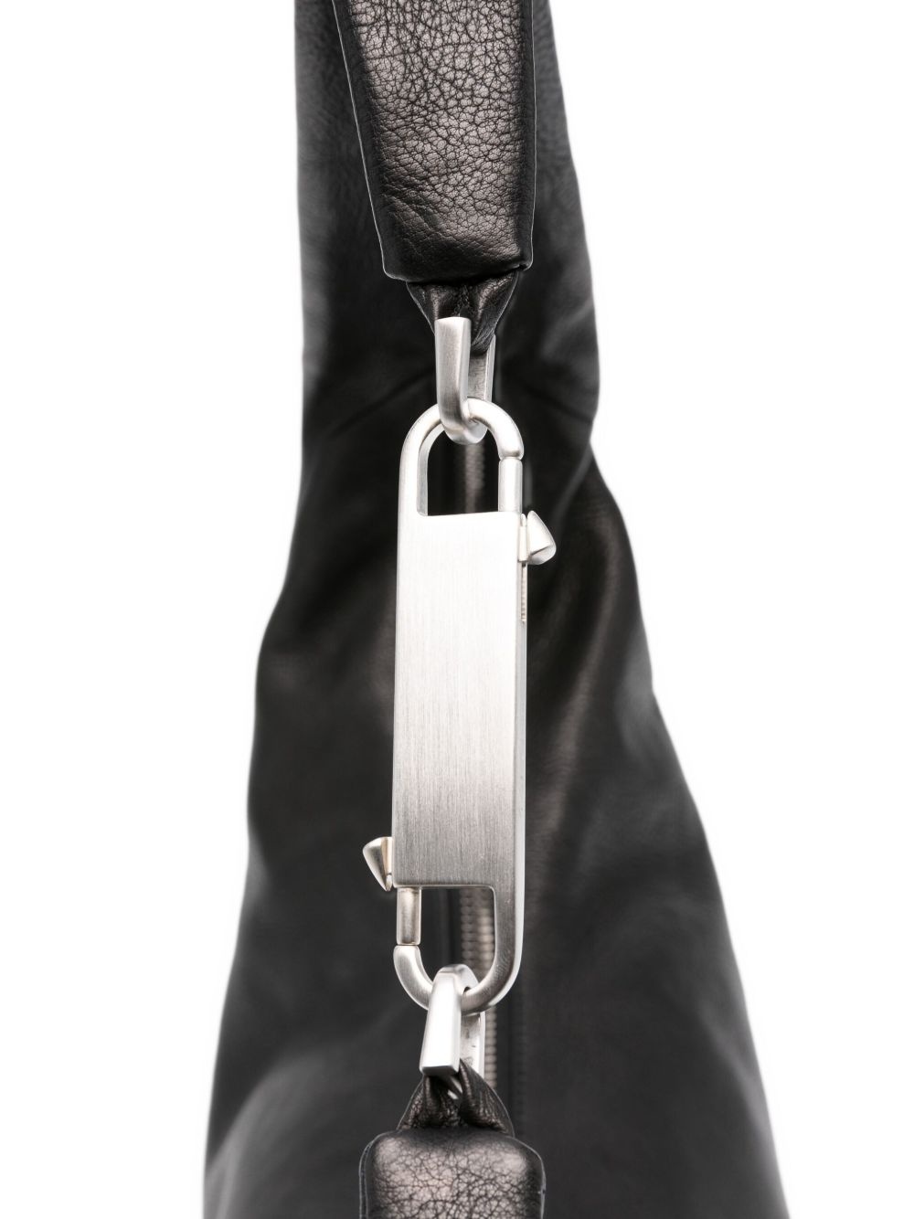 Gemini zip-fastening leather shoulder bag - 4
