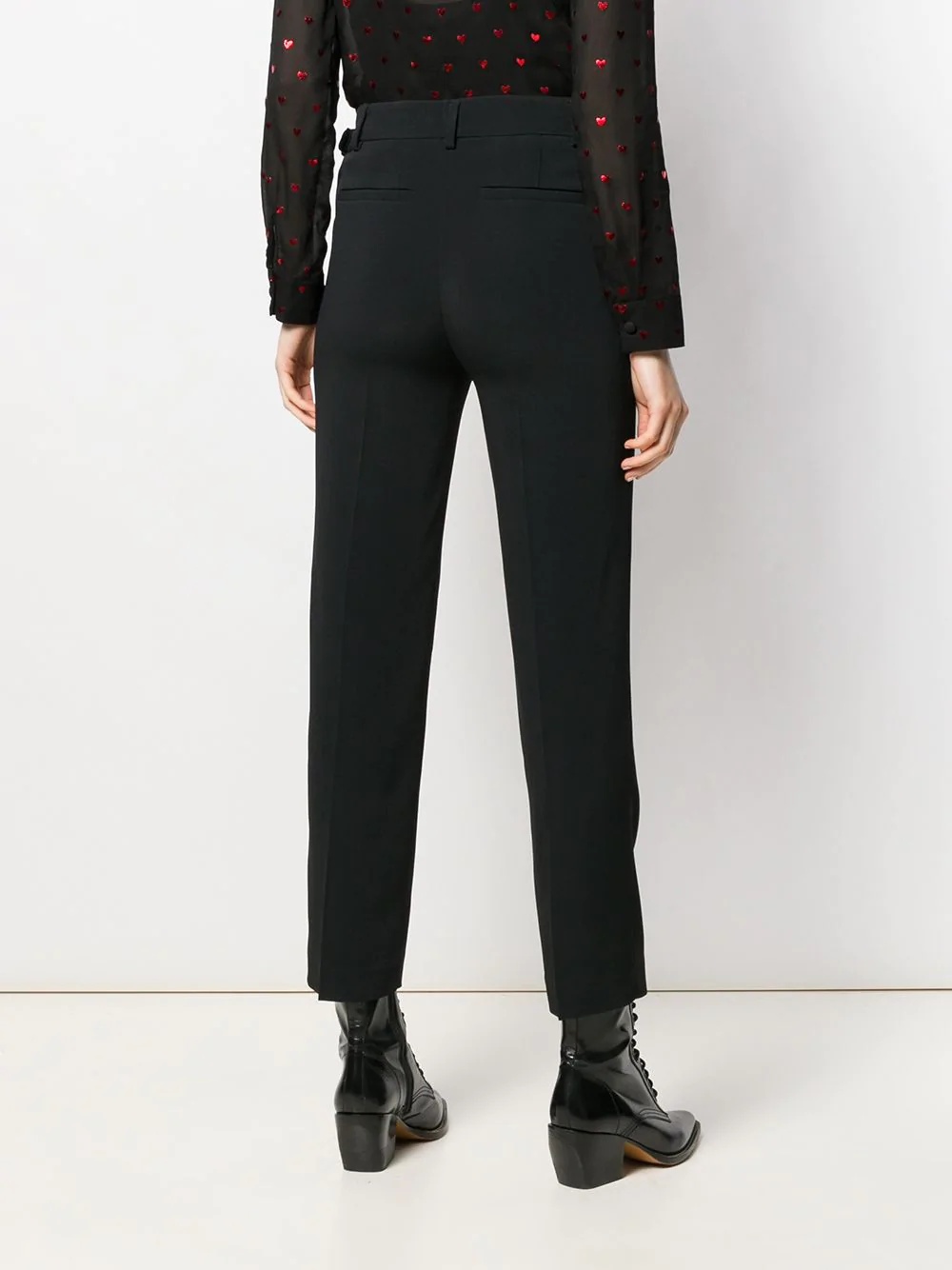 straight-leg tailored trousers - 4