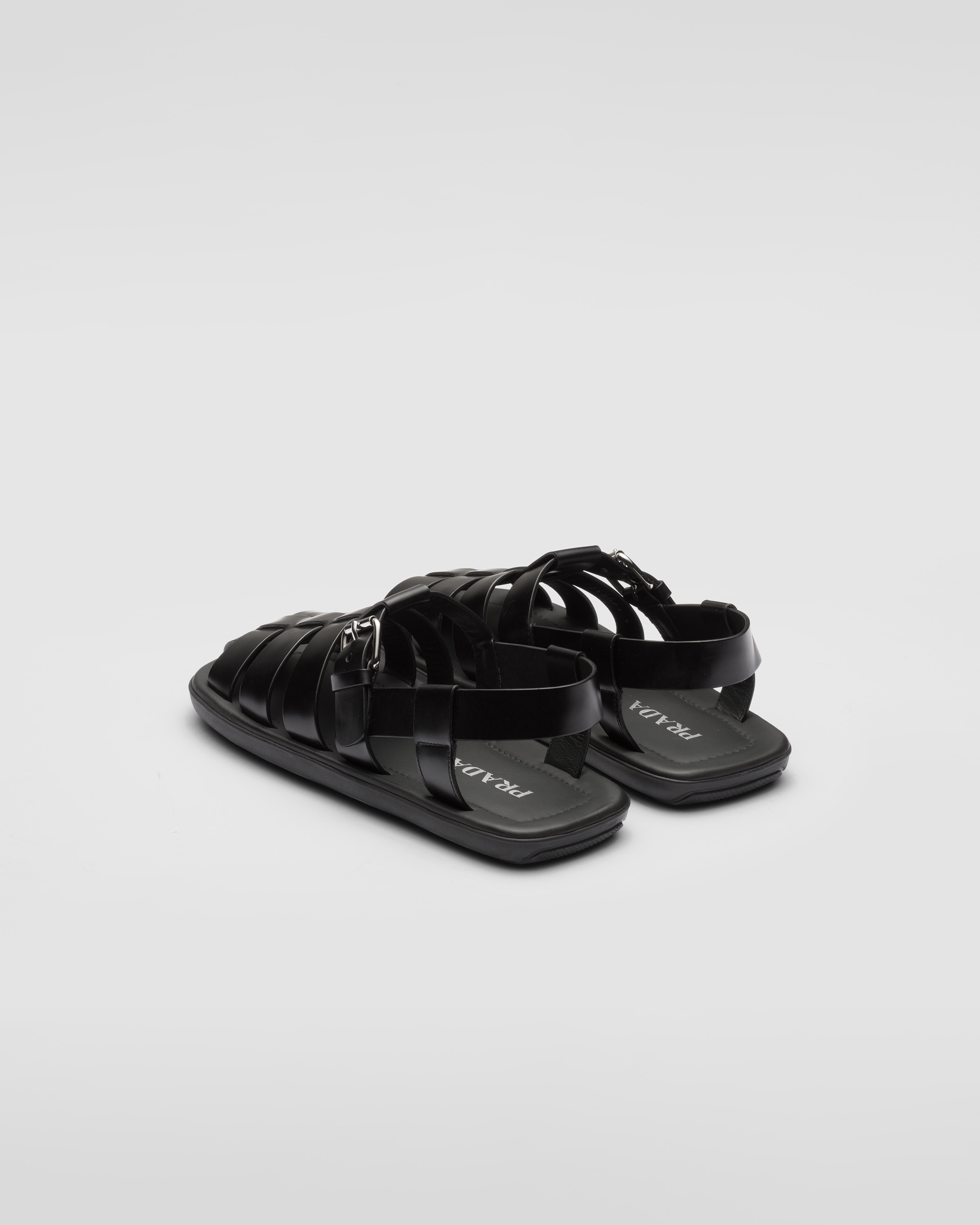 Prada Brushed leather sandals | REVERSIBLE