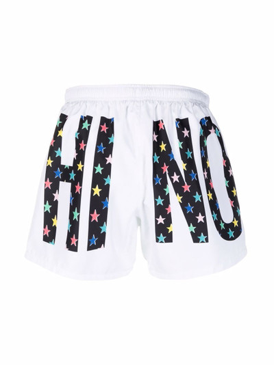 Moschino logo-print swim shorts outlook