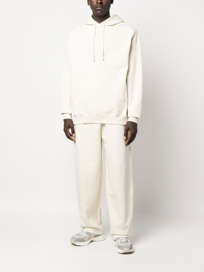 GmbH logo-embroidered organic cotton hoodie outlook