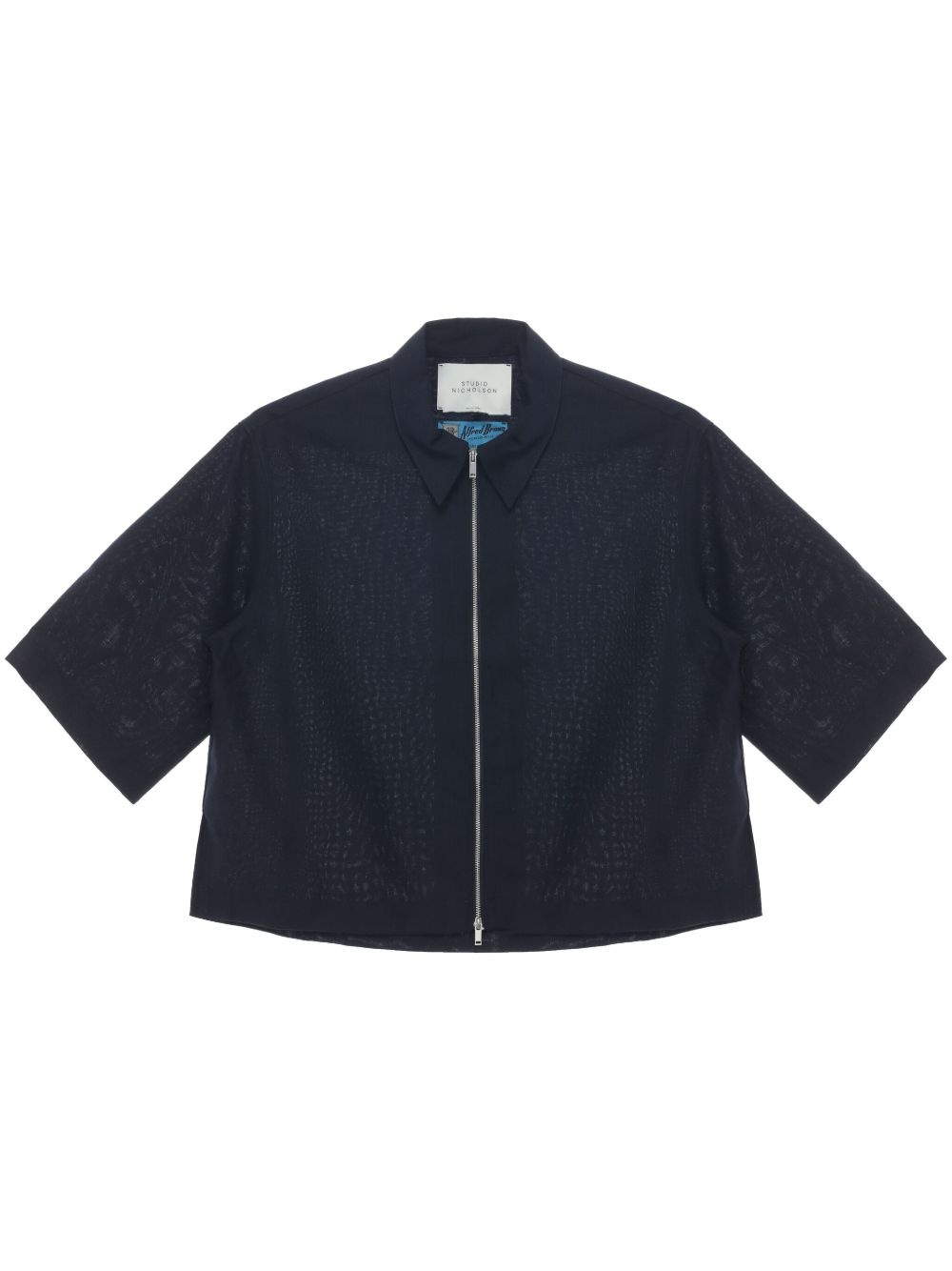 zip-up shirt jacket - 1