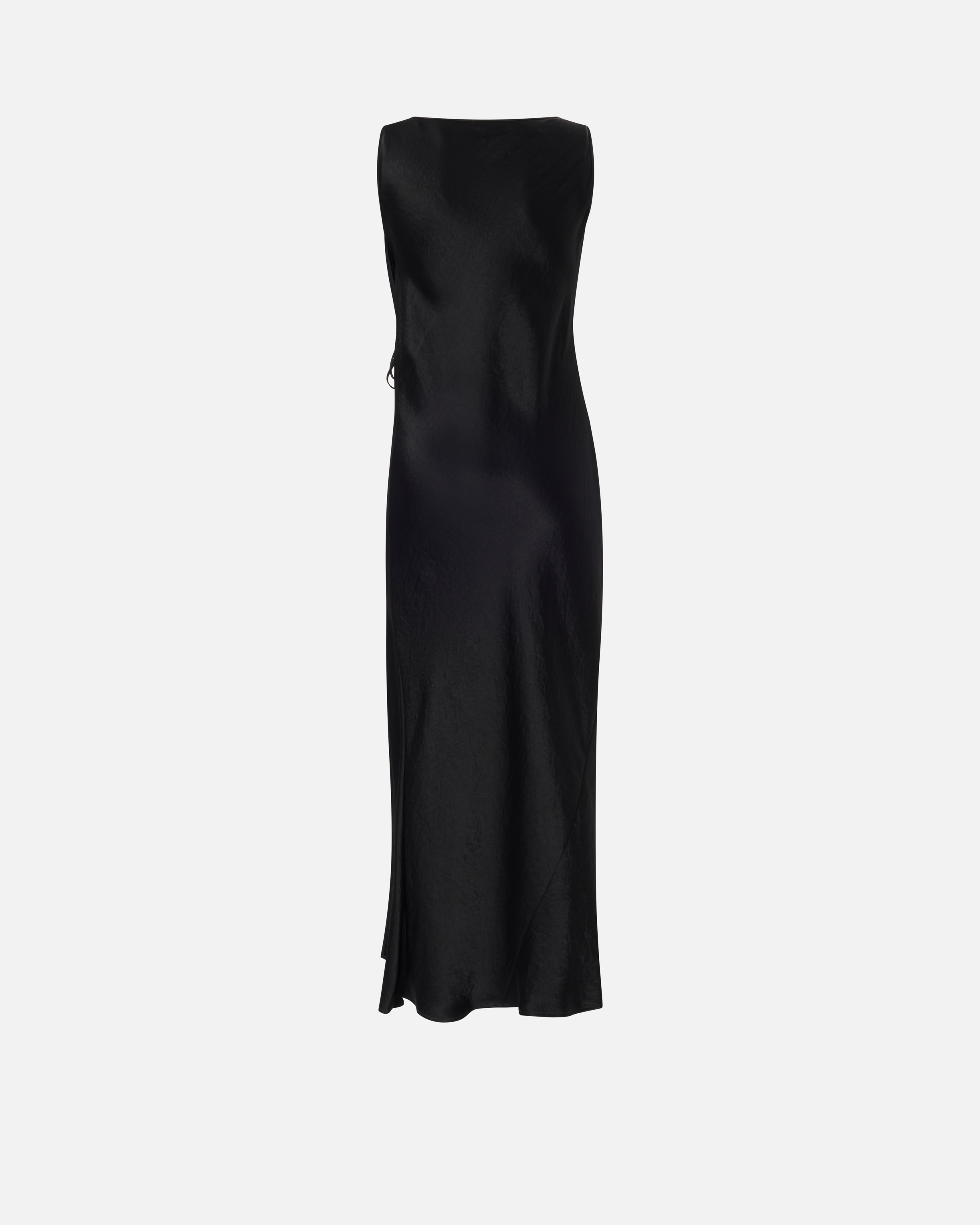 SATIN DRESS WITH SIDE TIE - 2
