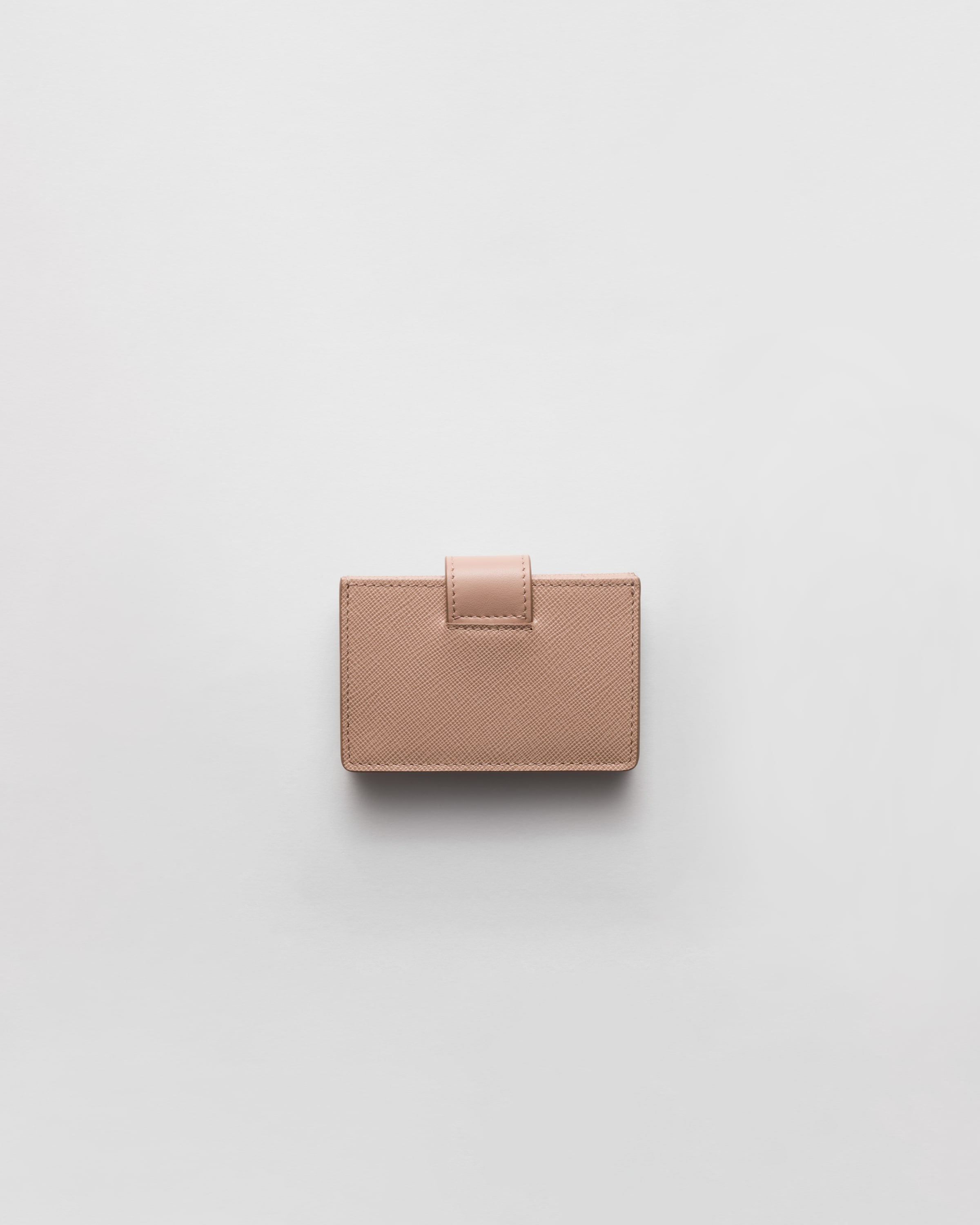 Saffiano and smooth leather card holder - 3