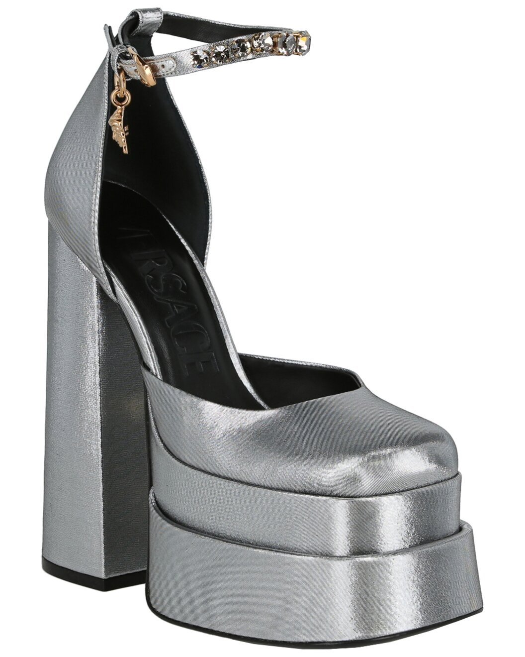 Versace Medusa Aevitas 155 Platform Leather Pump - 1