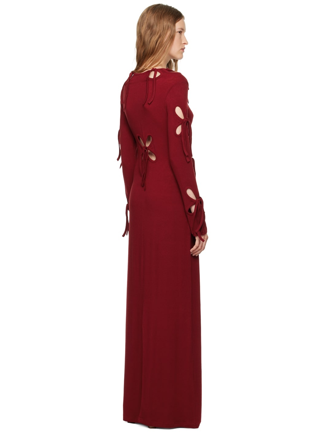 Red Petal Maxi Dress - 3