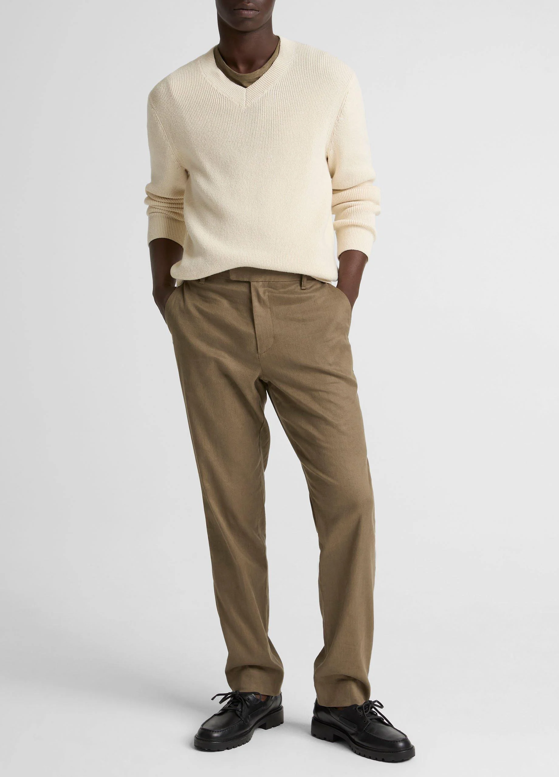 Owen Athletic Linen-Cotton Extended-Tab Pant - 1