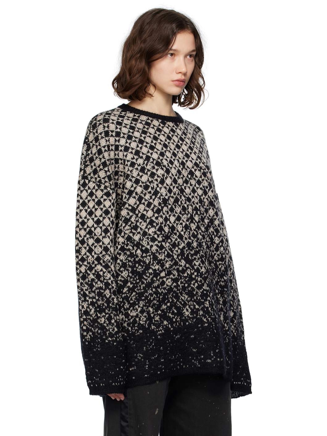 Beige Wool & Mohair Sweater - 2