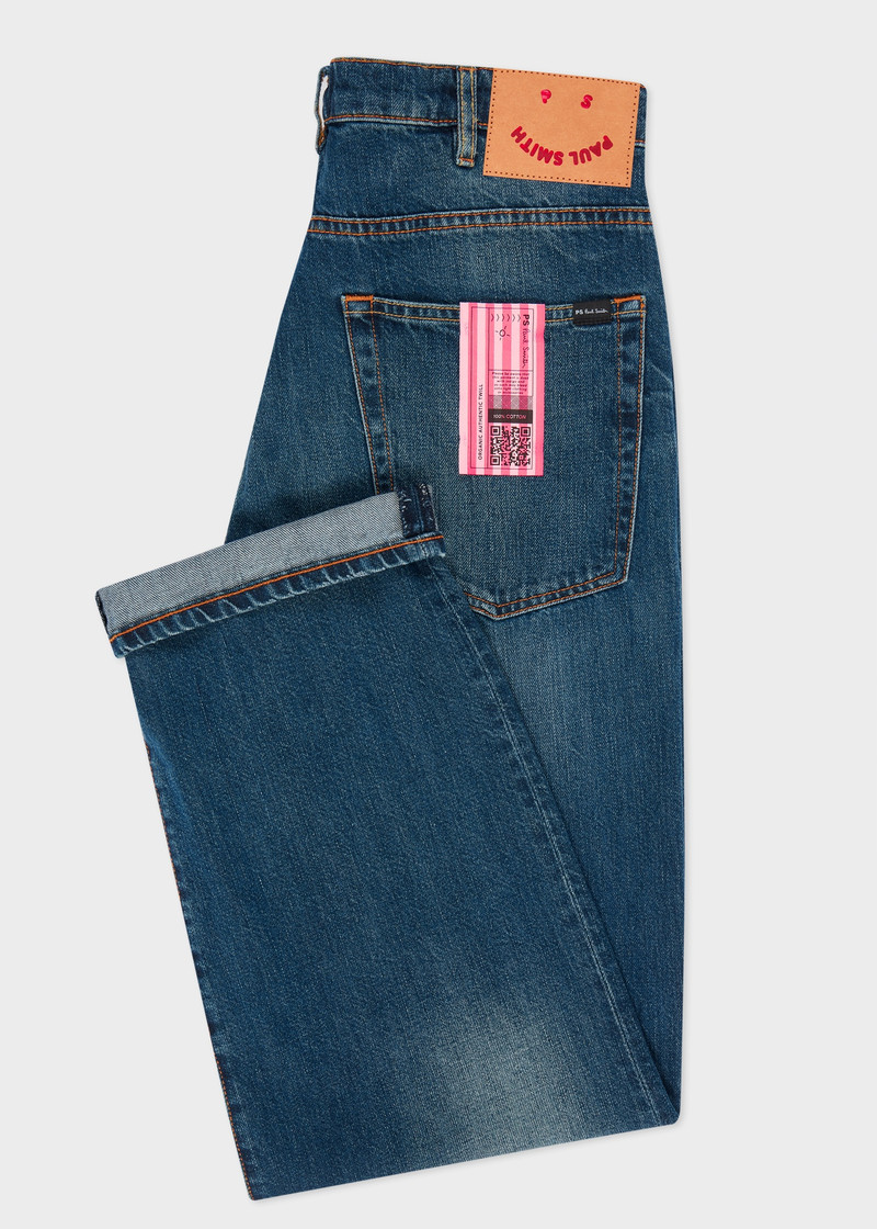 Paul Smith Relaxed-Fit Antique-Wash 'Organic Authentic Twill' Jeans outlook