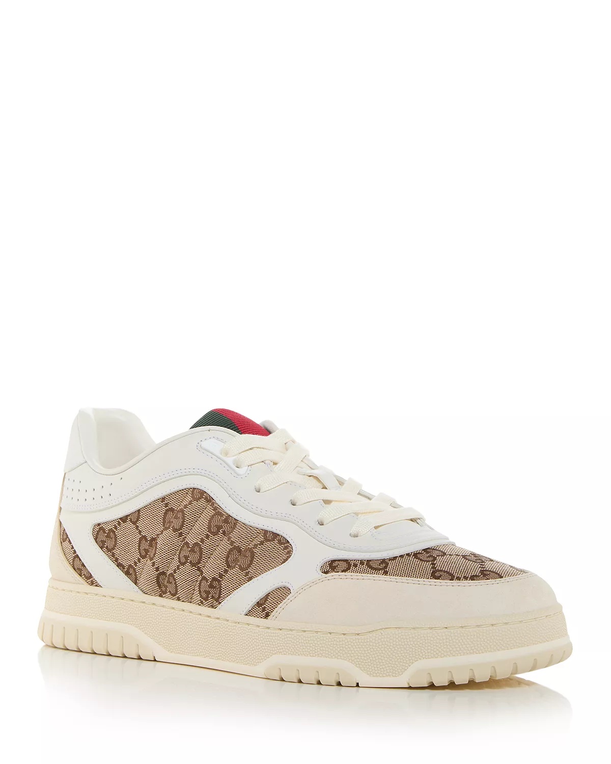 Men's Re-Web Low Top Canvas and Leather Sneakers - 1