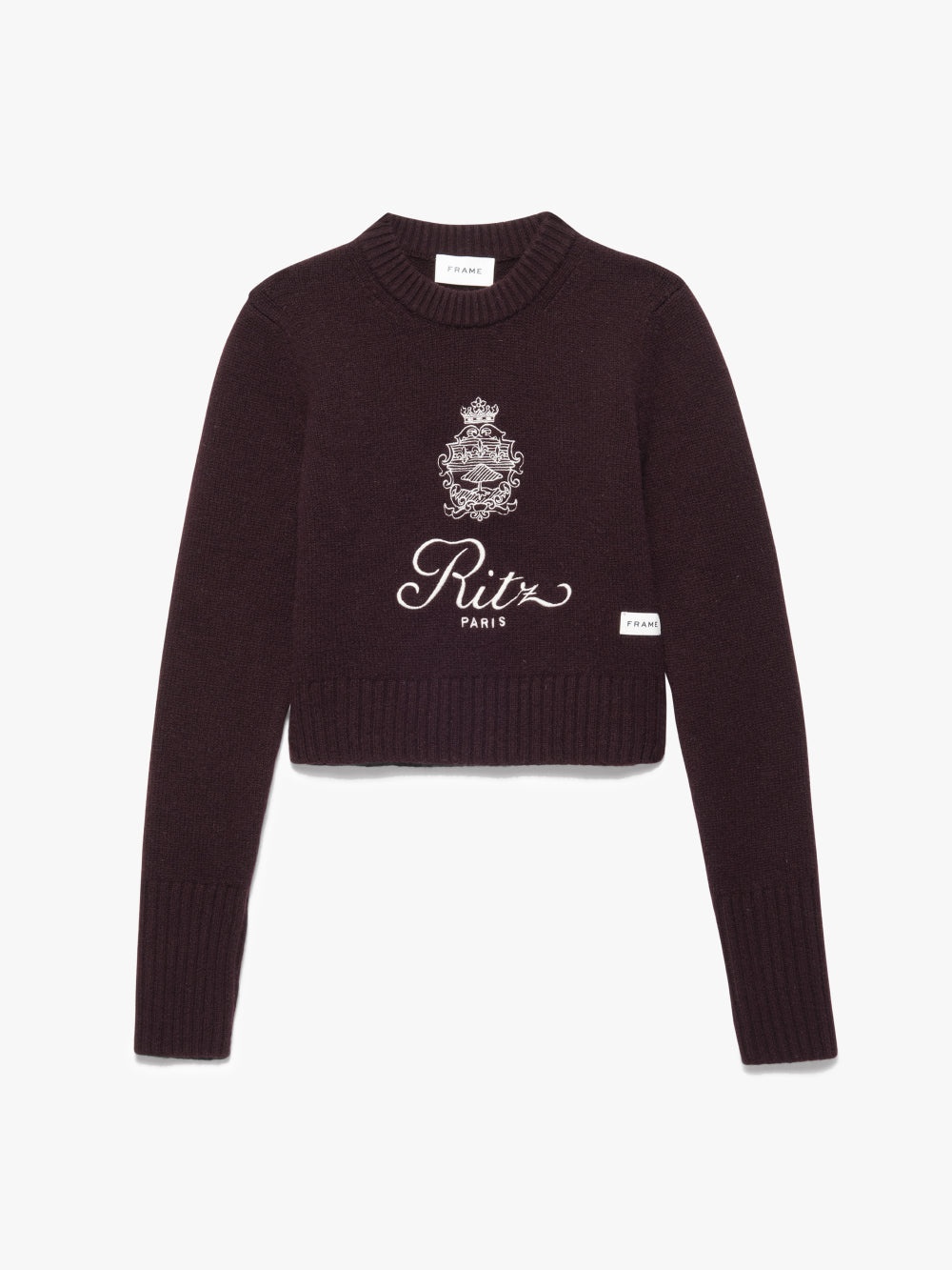 Ritz Women's Cashmere Sweater in Bordeaux - 1