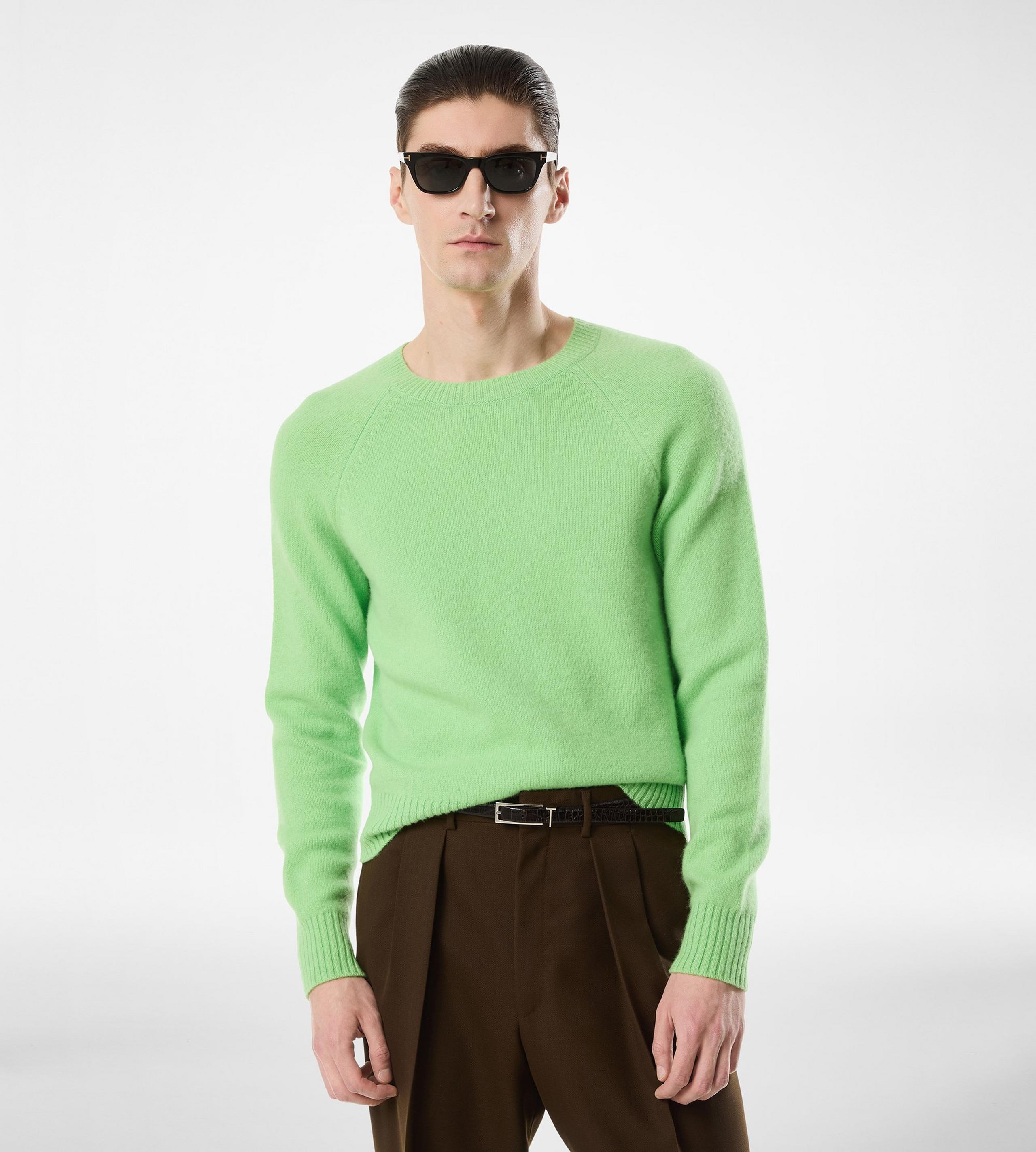 FELTED CASHMERE CREW NECK - 3