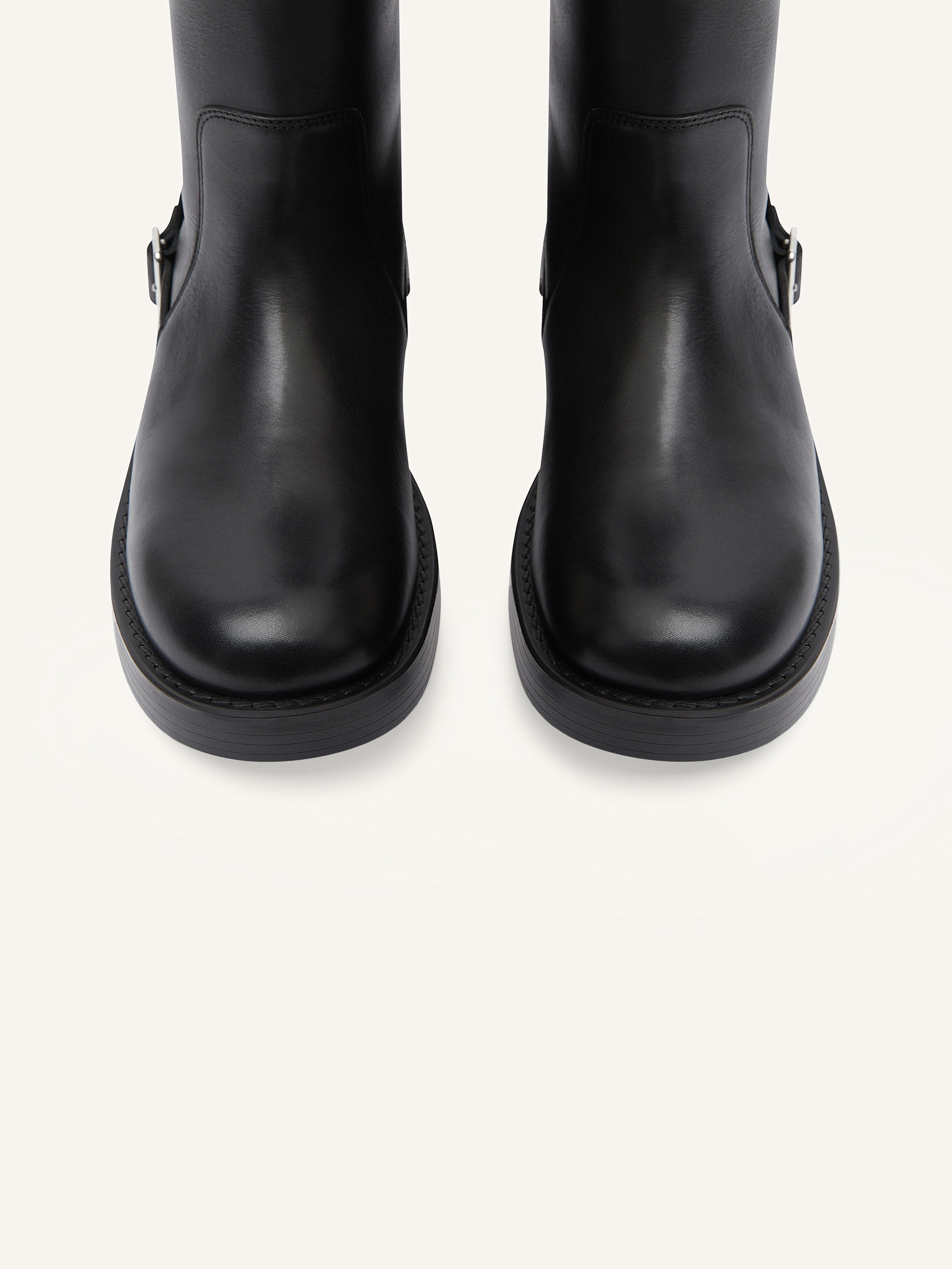 AMERICANA HARNESS LEATHER BOOTS - 4