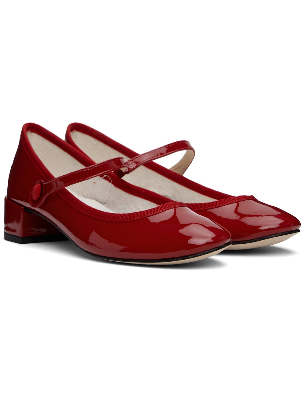 Red Rose Mary Jane Heels - 4