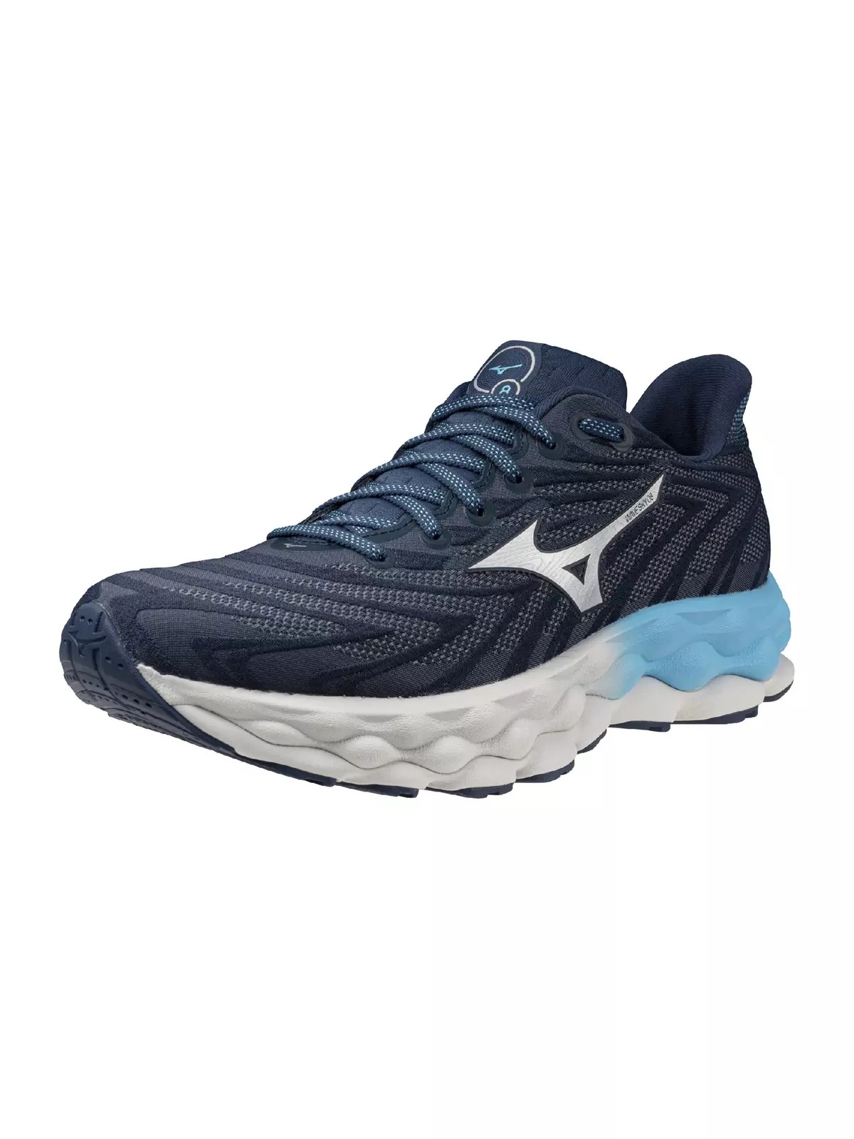 Wave Sky 8 "Blue Wing Teal/Silver" Men's Running Shoe - 3