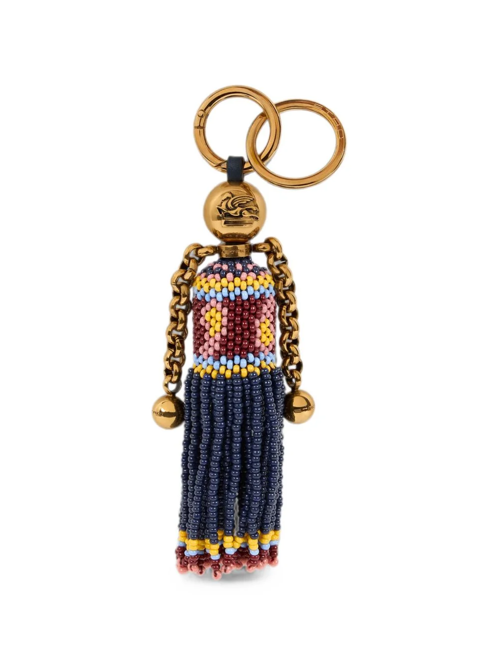 doll charm with beads - 1